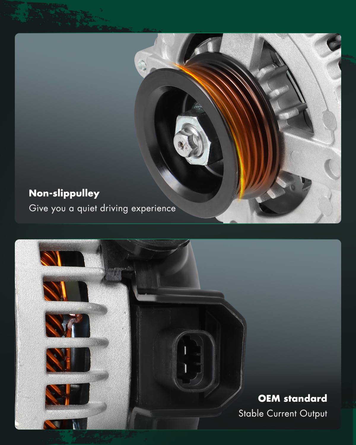 SCITOO Alternator Fits for Chevrolet HHR 2006-2007, for Cobalt 2005-2007 & for Pontiac G5 2007, for Pursuit 2005-2006, 2.2L 2.4L