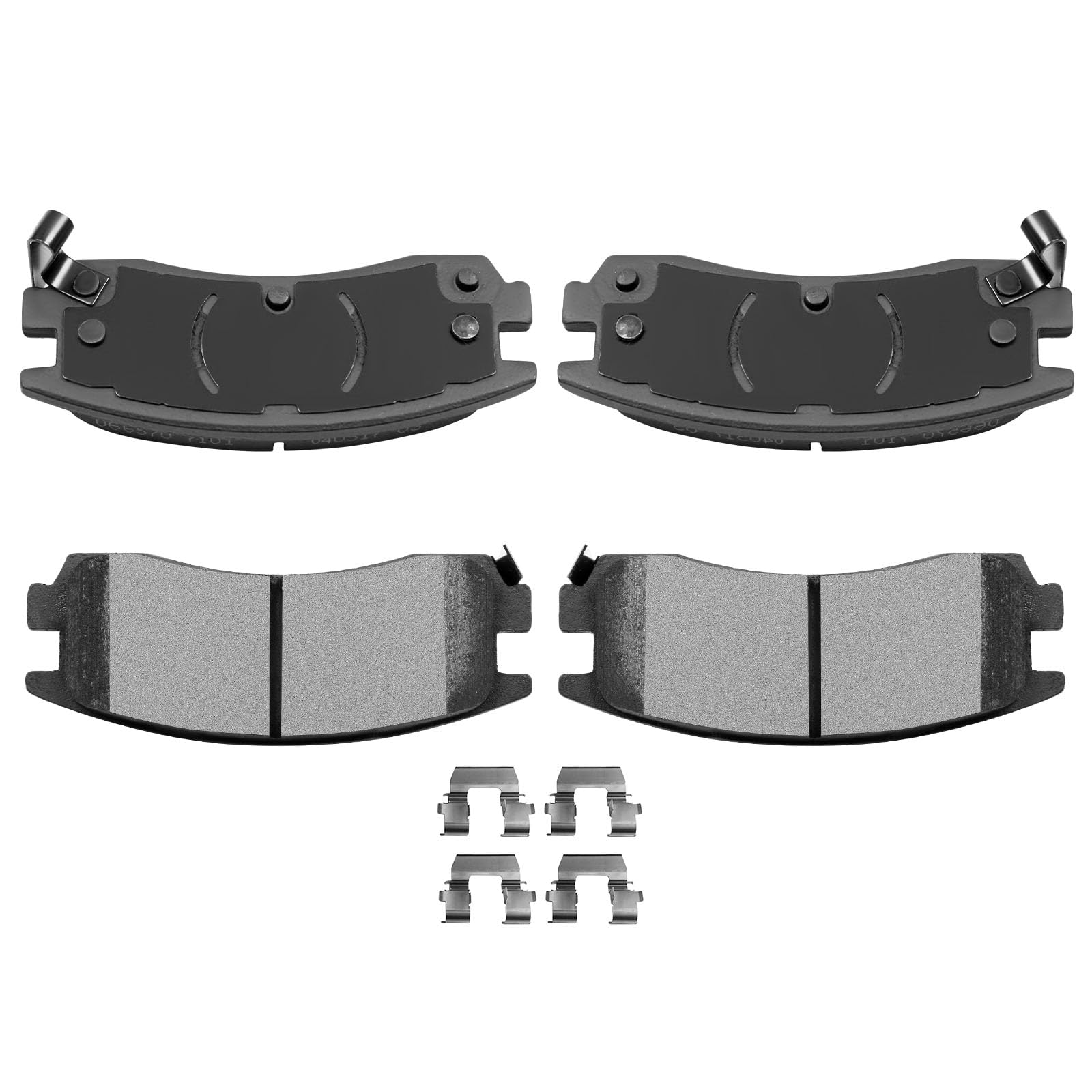 Automuto 4Pcs Rear Ceramic Disc Brake Pads Set D714 For Buick Lesabre Park Avenue For Cadillac Allante For Chevrolet Lumina For