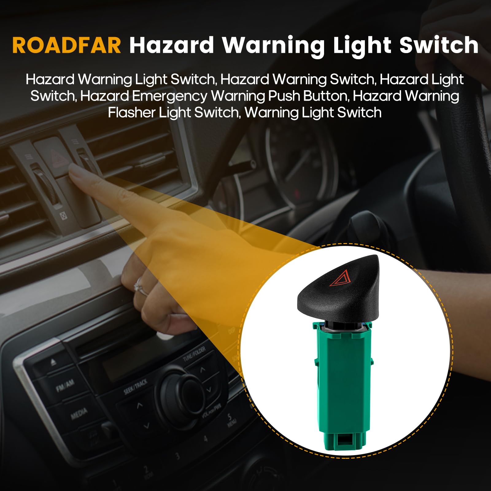 Hazard Warning Switch Control Switch Replacement Parts Fits For 2004-2005 For Chevrolet Classic 1997-2003 For Chevrolet For Mali