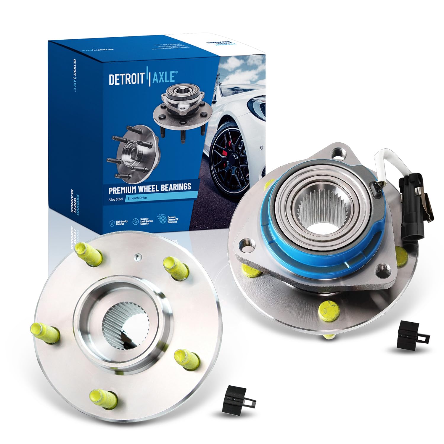 Detroit Axle - 2 Front Wheel Bearing Hubs for Chevy Impala Venture Pontiac Grand Prix Aztek Buick Allure Lesabre Lacrosse Centur