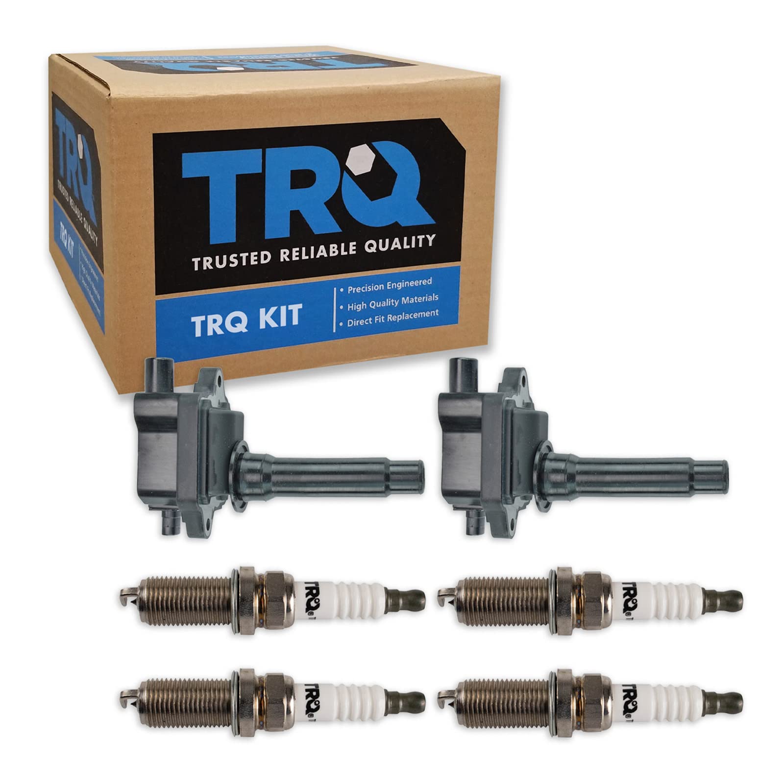 Trq Ignition Kit Ignition Coil Spark Plugs Compatible With 1995-2000 Kia Sportage