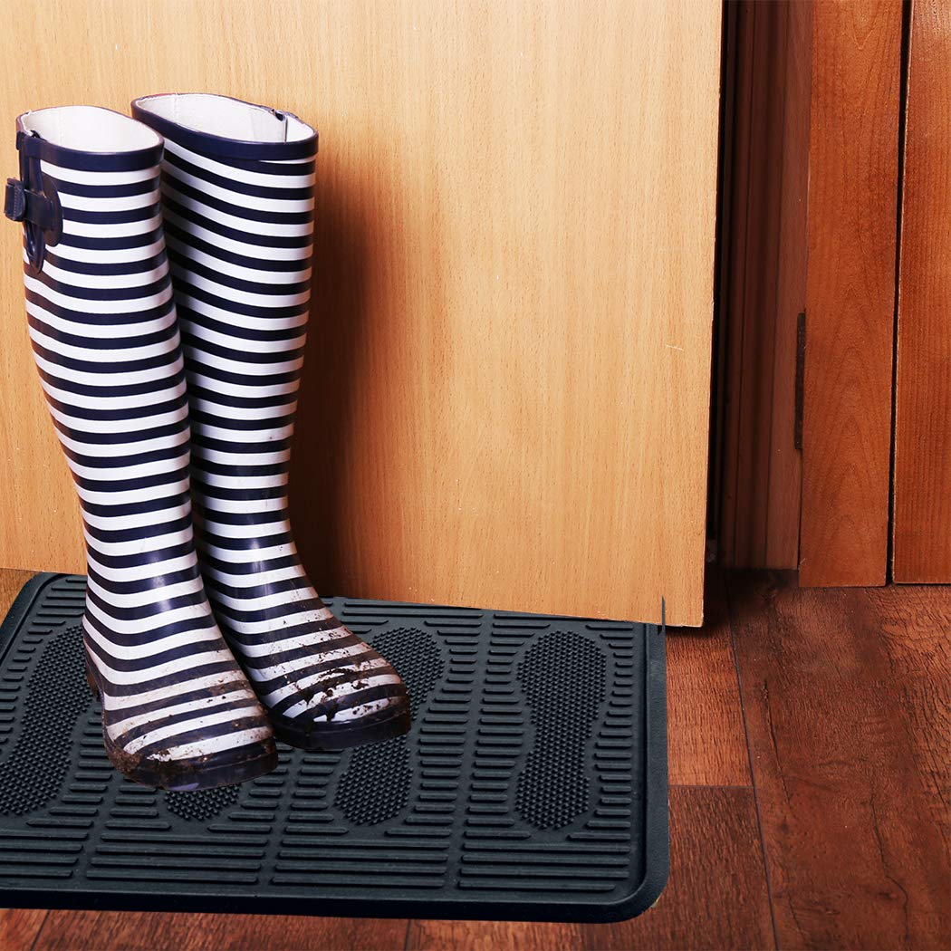 Safetycare Rubber Shoe & Boot Tray - Multi-Purpose - 24 X 16 Inches - 2 Mats