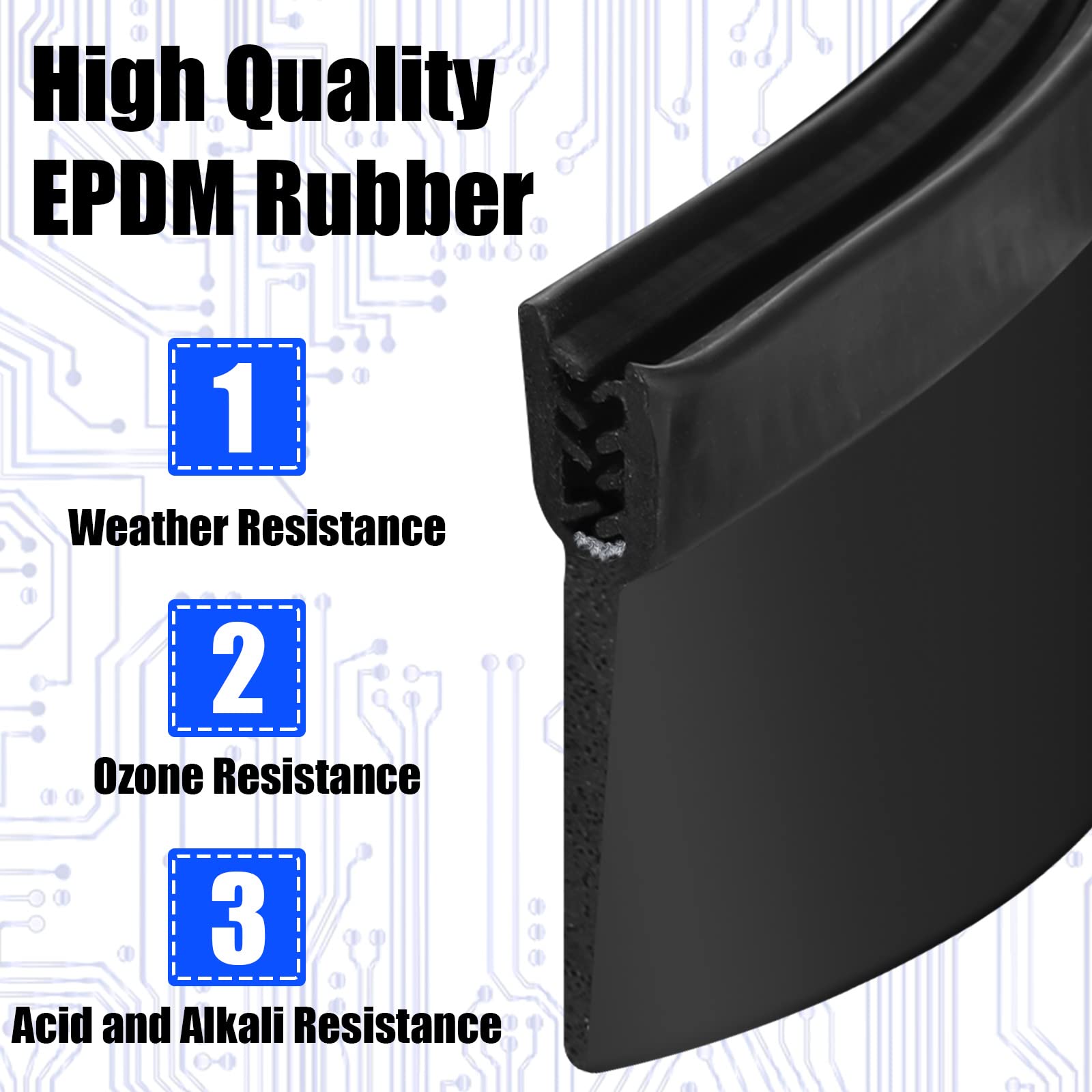 Rv Slide Out Seal 2.6 Inch Wiper Clip On Weather Stripping Rubber Rv Wiper Seal Door Window Channel Seal Mounts Black Clip On Se