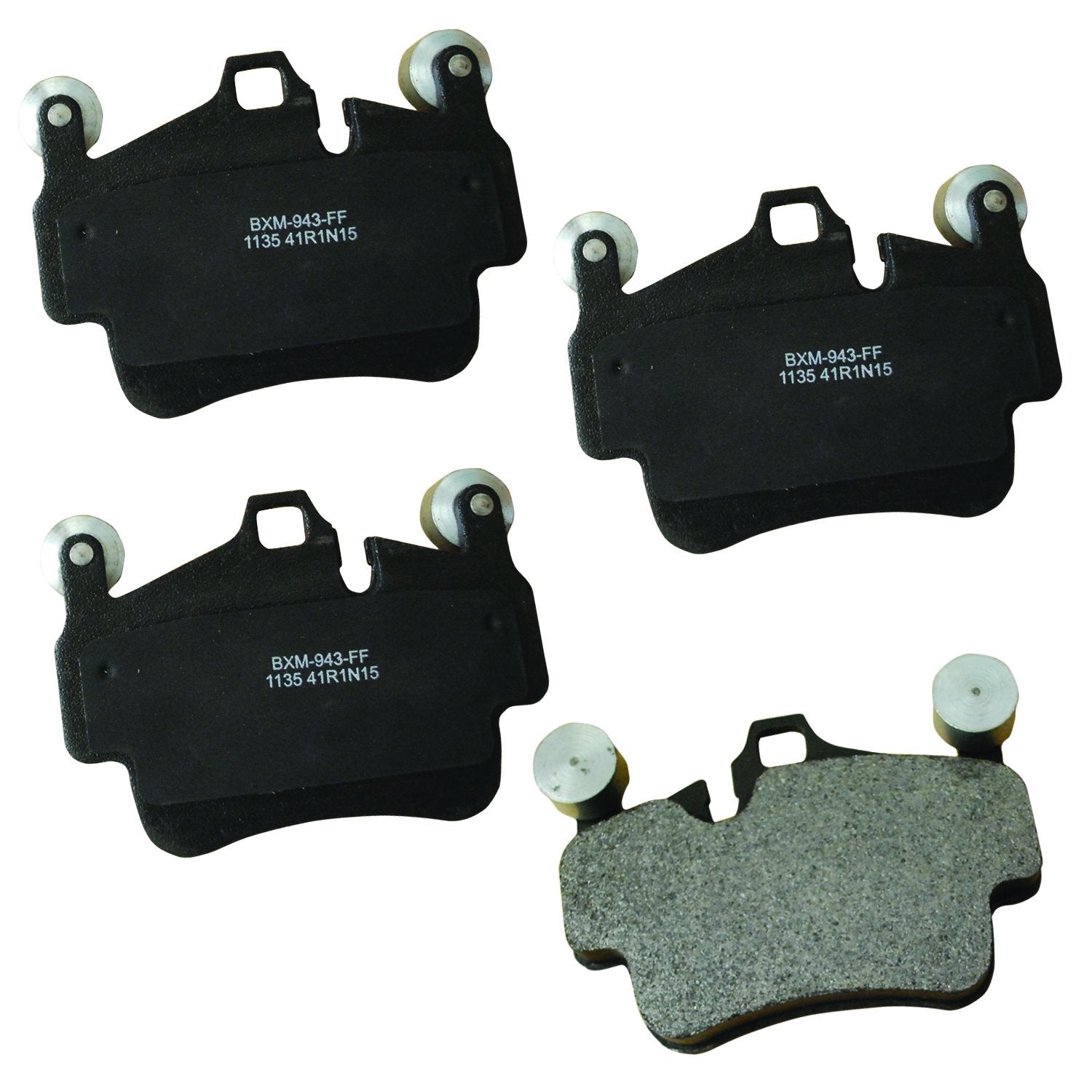 Bendix Premium Sbm1135 Semi-Metallic Brake Pads For Porsche 911 2008-2006, 911 2010, 911 2012, Boxster 2008, Boxster 2012-2010,