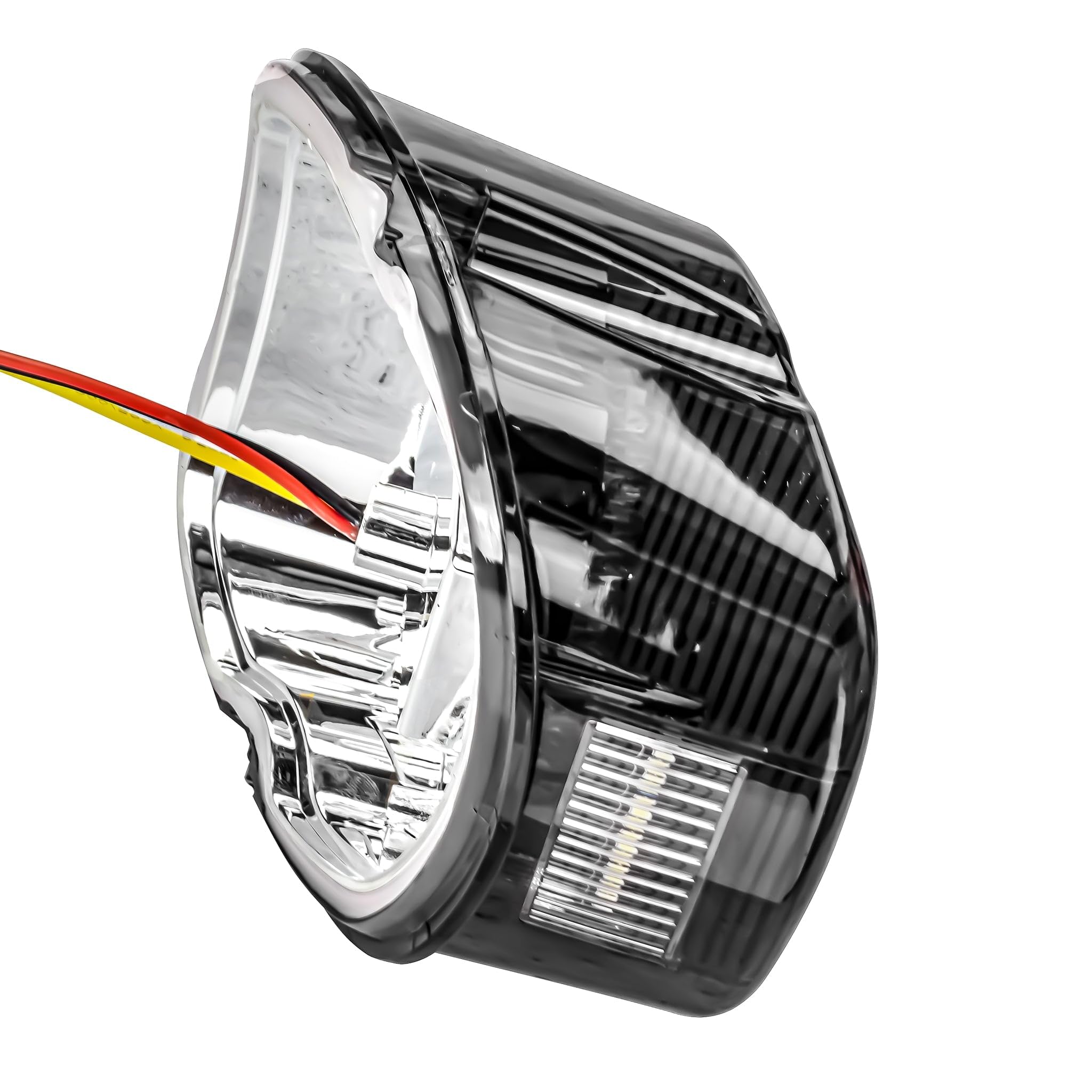 Eagle Lights Strobing LED Brake Light for Harley Davidson - Smoked with Bottom License Plate Window, Durable ABS Material