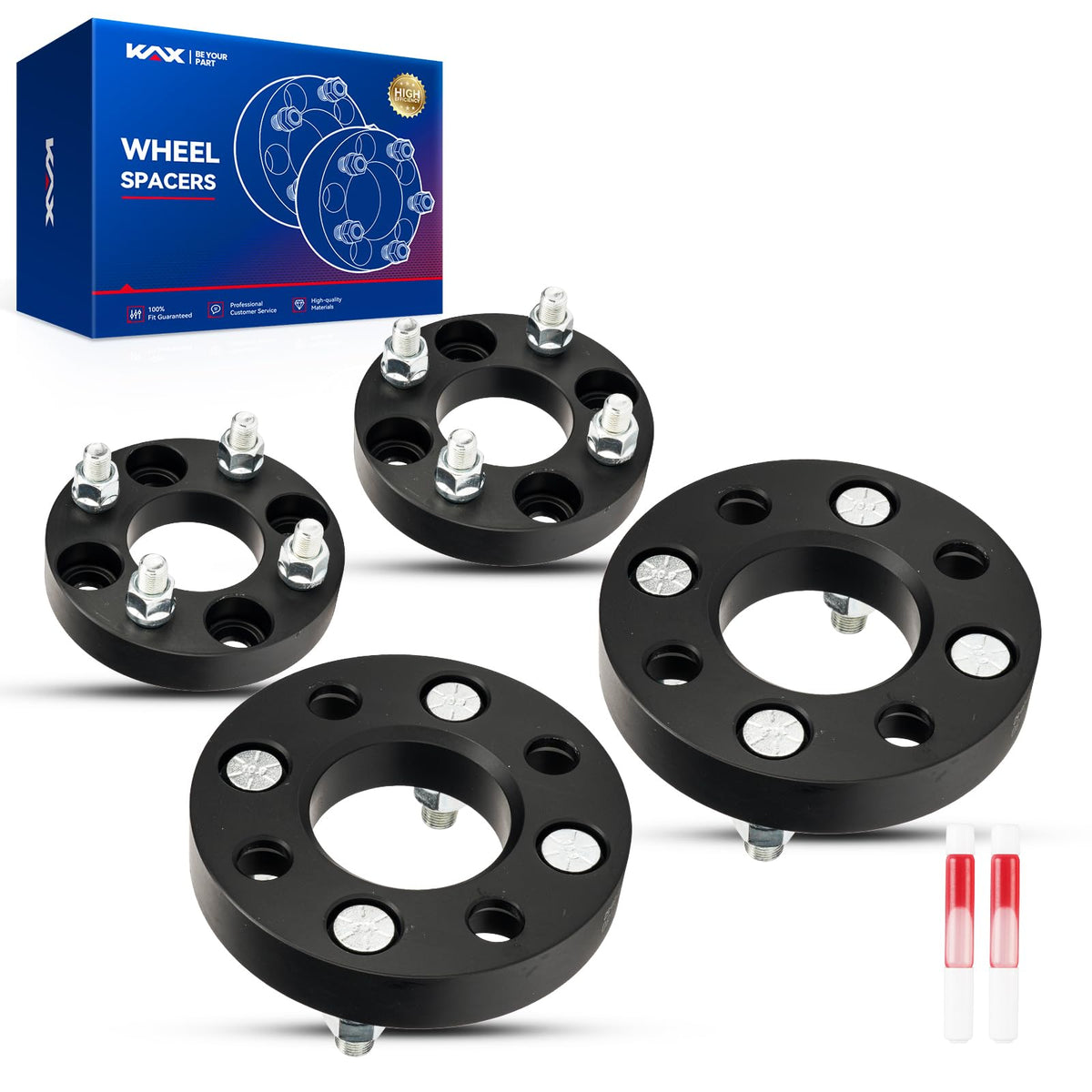 Kax 4X110 Atv Wheel Spacers,1 Inch 4 Lug Hub Centric Atv Wheel Spacers Fit For Atc250R, Kfx400, Kfx450R With M10X1.25 Studs 74Mm
