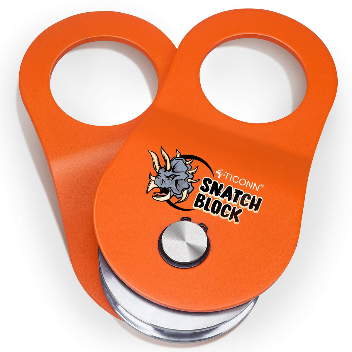 Ticonn 10 Ton Winch Snatch Block Towing Pulley Blocks 22,000 Lbs Capacity, Heavy Duty Offroad Recovery Accessory For Truck, Trac