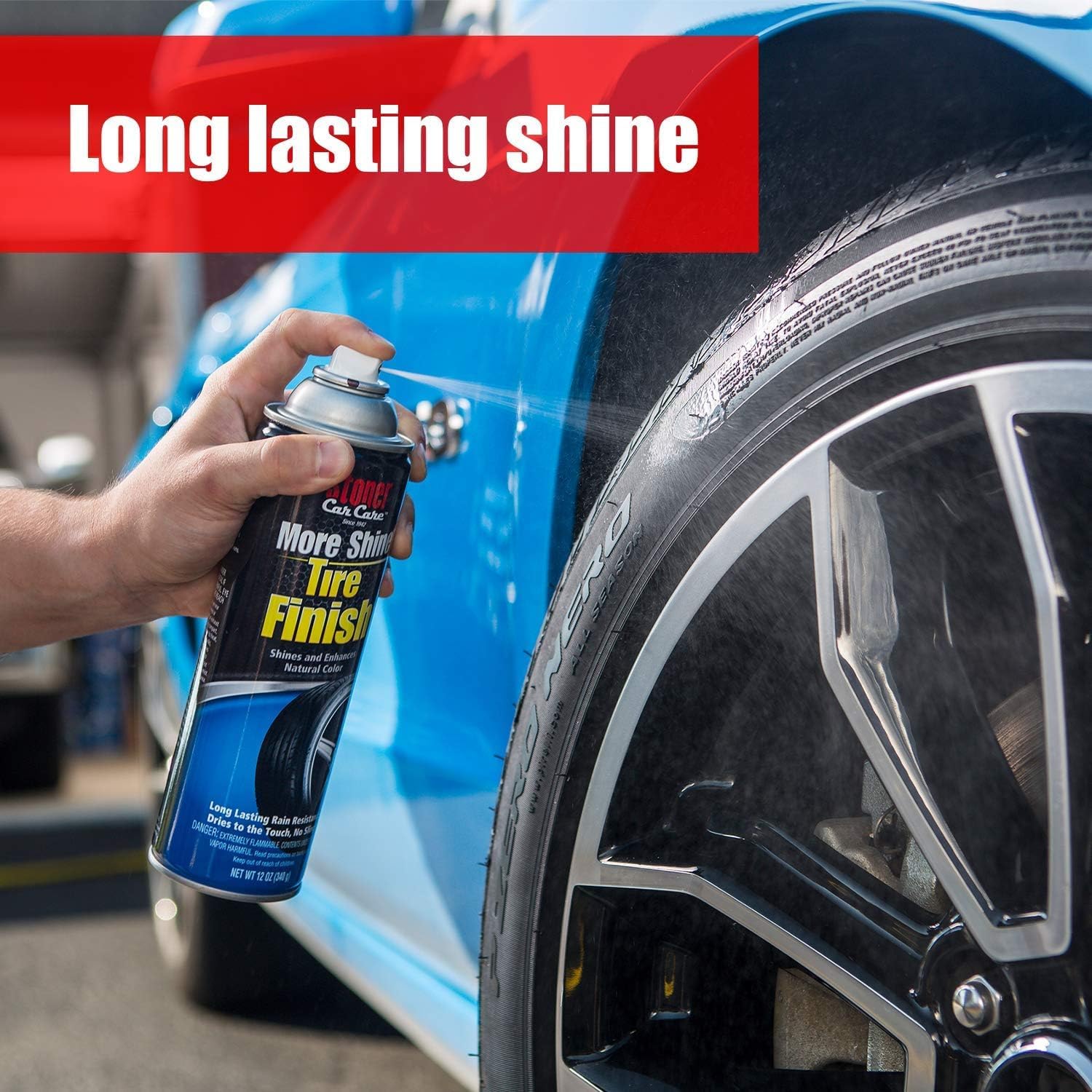Stoner Car Care 91044-2PK Original More Shine Tire Finish for Tire and Wheel Care Creates a Long-Lasting, Rain-Resistant Tire Sh