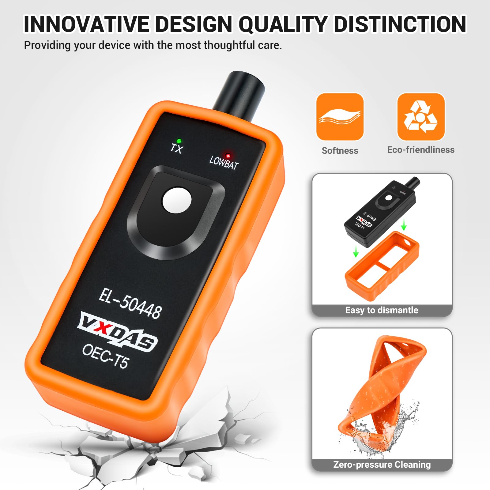 VXDAS EL-50448 TPMS Reset Tool for GM - Tire Pressure Monitor Sensor Relearn Tool, Durable ABS Material, 2023 Edition