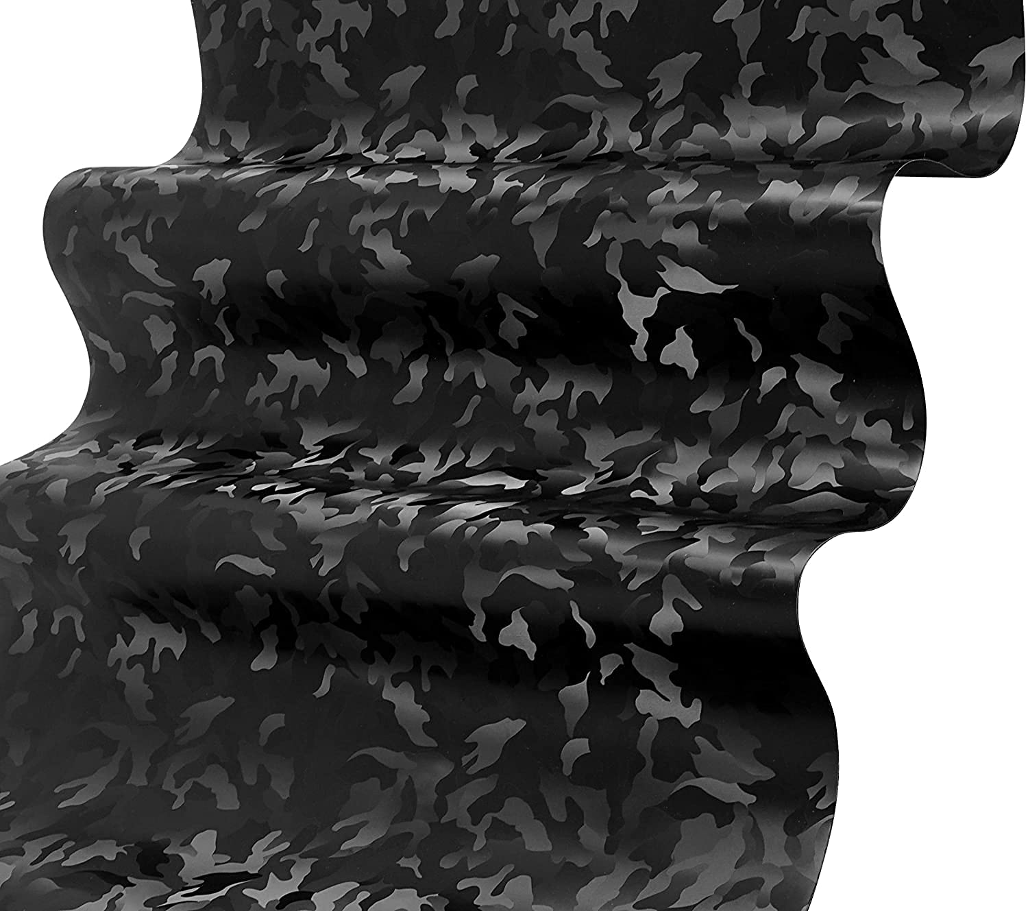 Vvivid+ Stealth Medium Pattern Camouflage Vinyl Wrap Roll (8Ft X 5Ft, Black)