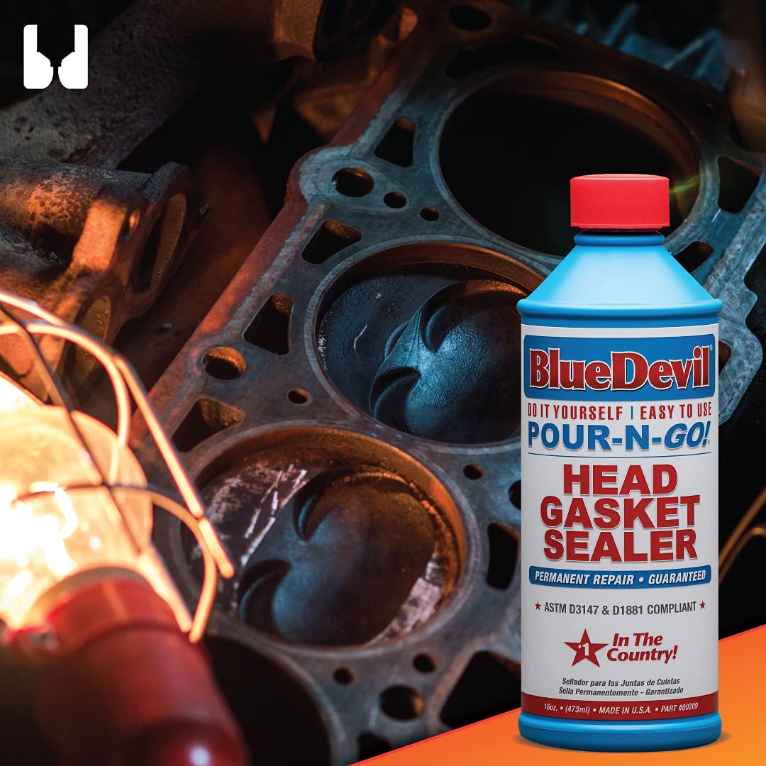 Bluedevil Products 00209 Pour-N-Go Head Gasket Sealer - 16 Ounce
