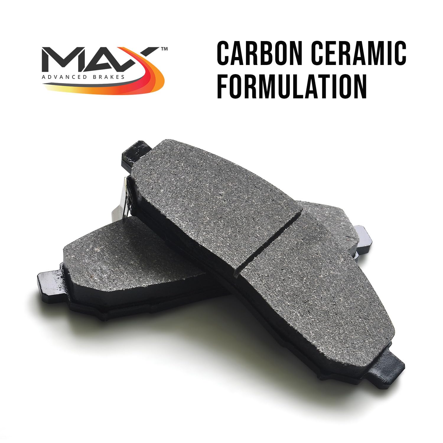 Max Advanced Brakes Rear Brake Pad For 2011-2014 2015 2016 2017 Honda Odyssey, 2019-2021 Honda Pilot, Passport, Ridgeline, 07-16 Acura Mdx, Carbon Ceramic Pad W/Hardware