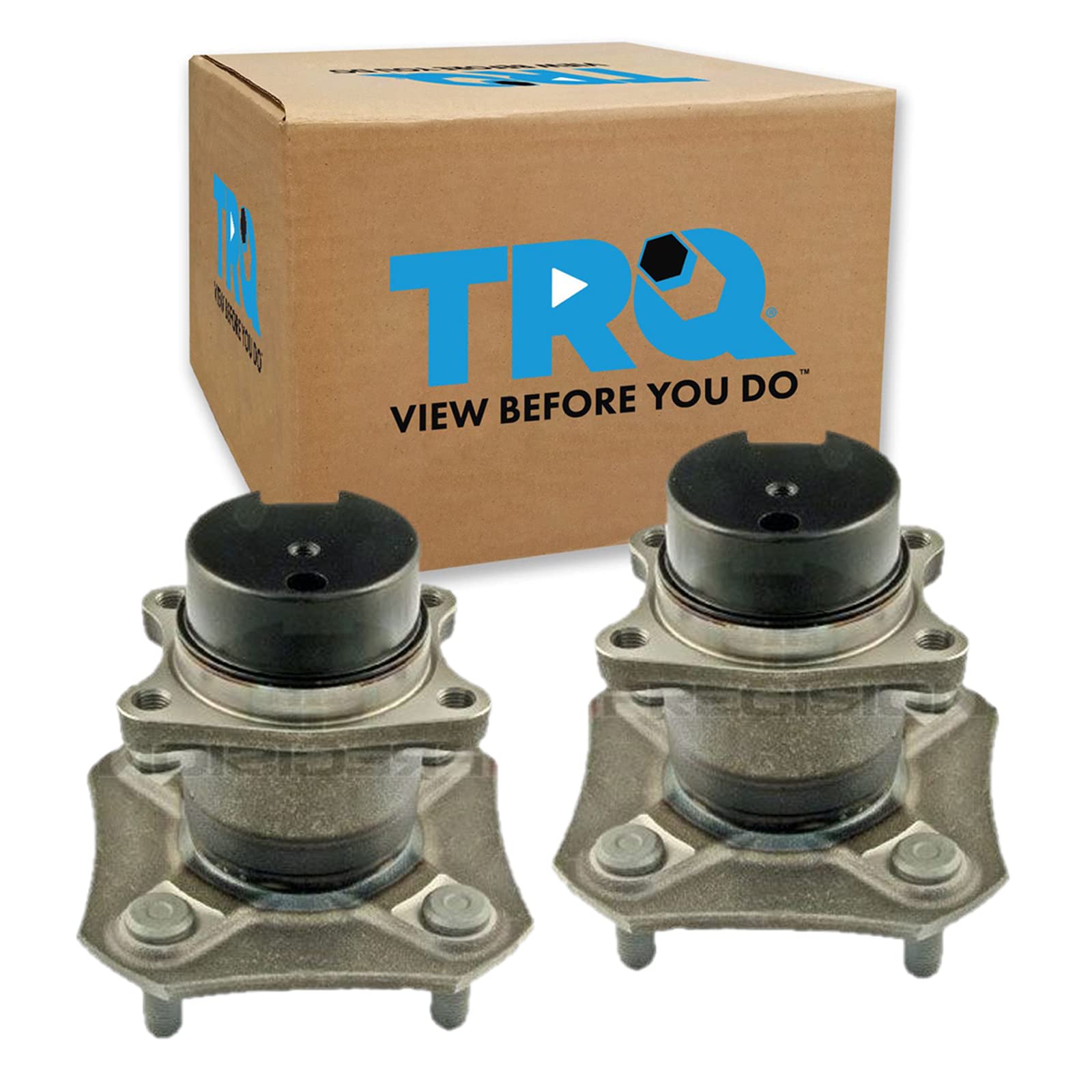 Trq Rear Wheel Hub Bearings Assembly Set Compatible With 2007-2012 Nissan Versa