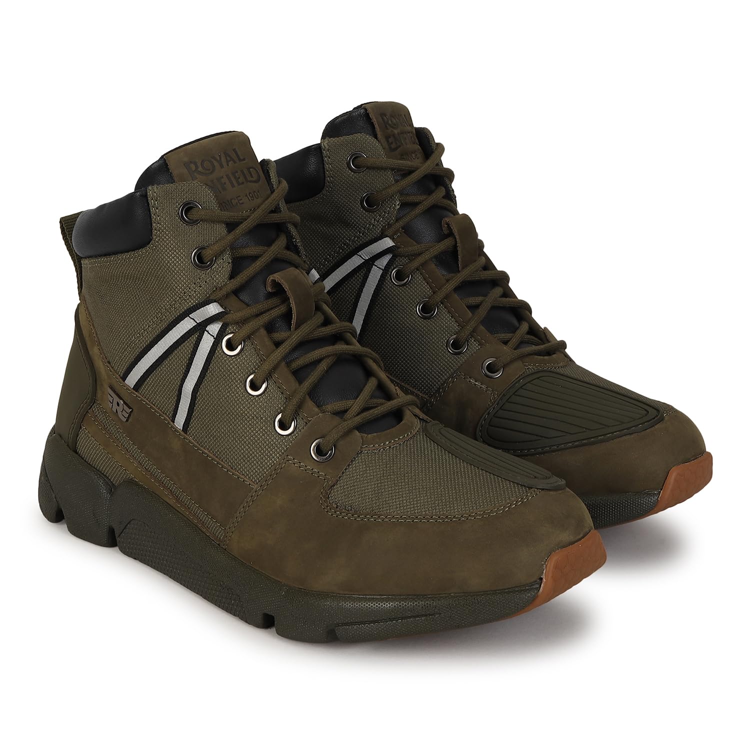 Royal Enfield City Cruising Olive Boots (Size: 7)Bos250001Olive