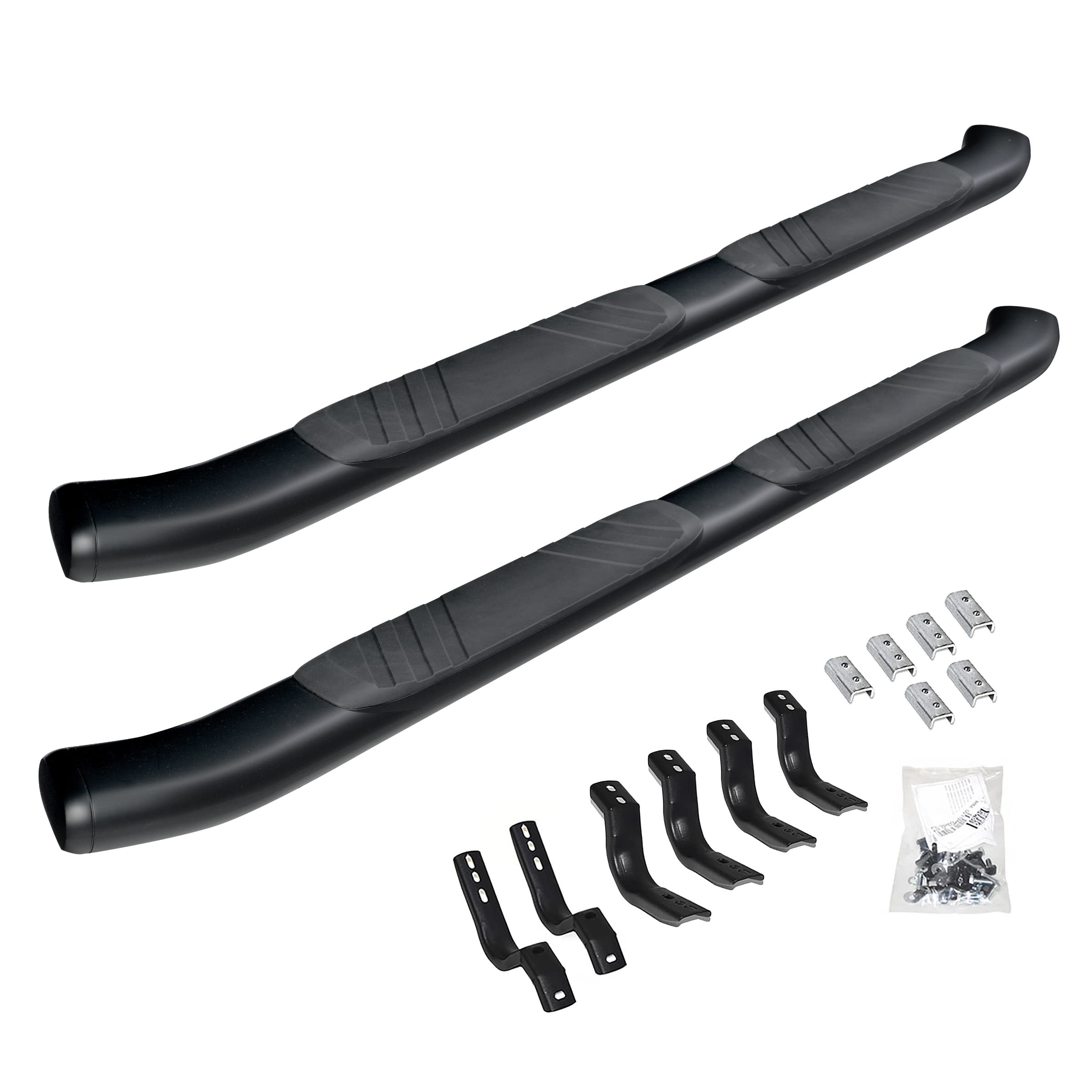 Go Rhino 685443580Cb 5' Oe Xtreme Composite Side Steps With Brackets Kit - Black - Double Cab Only For Toyota 22-24 Tundra (Extended Cab Pickup)