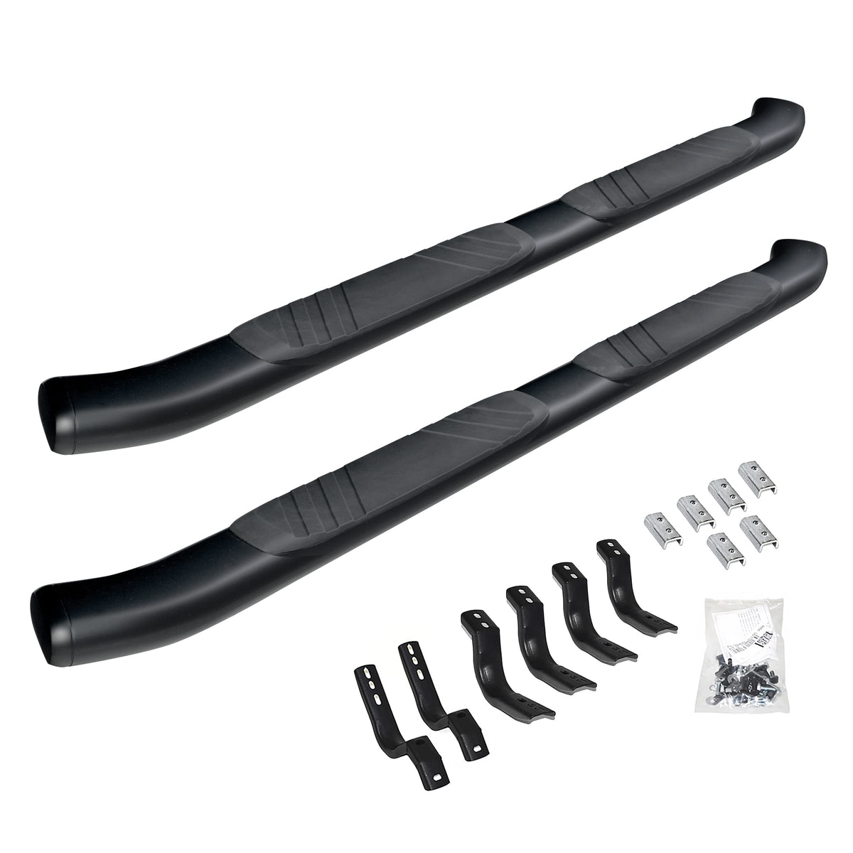 Go Rhino 685443587Cb 5' Oe Xtreme Composite Side Steps With Mounting Brackets Kit - Black - Crew Max For Toyota 22-24 Tundra (Crew Cab Pickup)