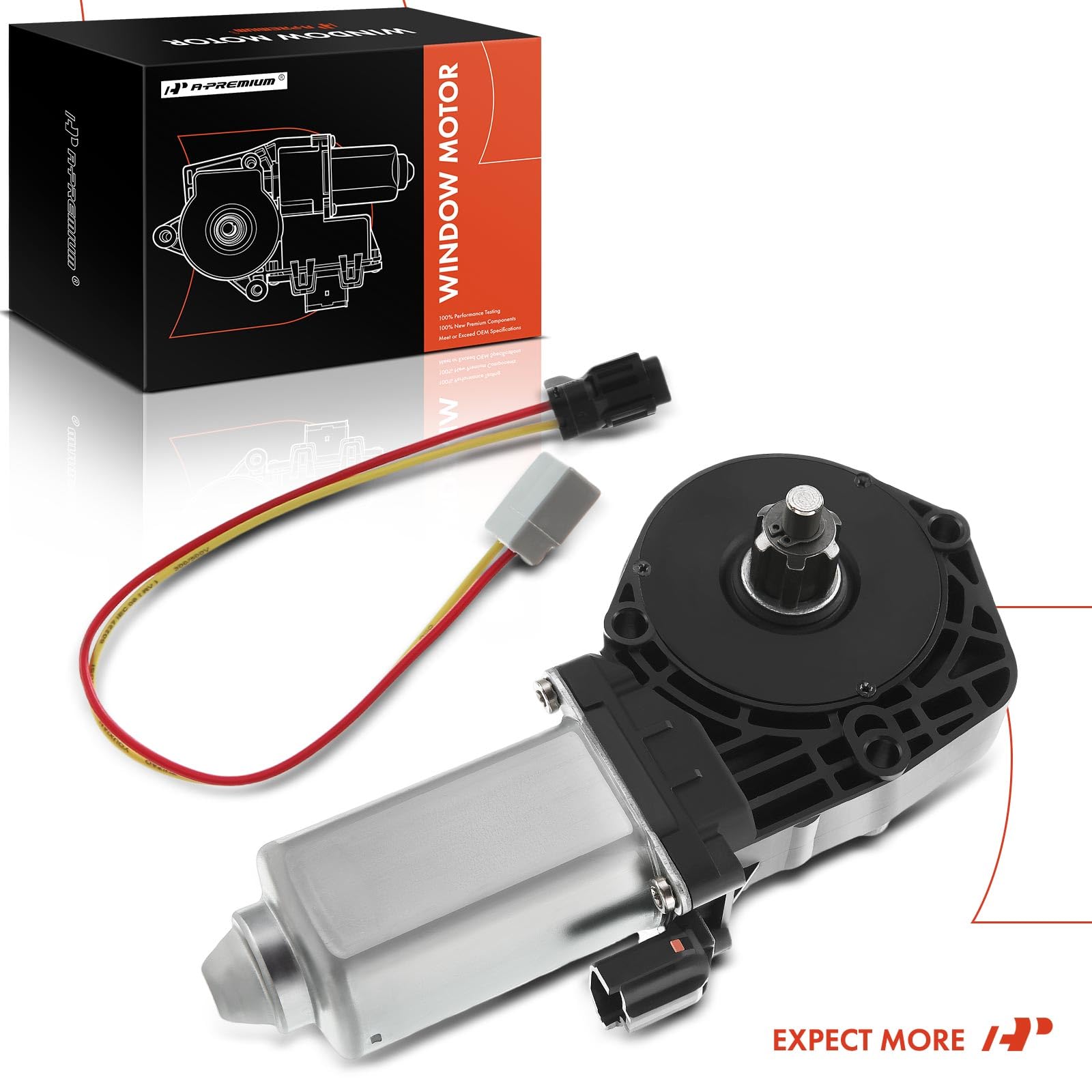 A-Premium Front Right Or Rear Left Power Window Lift Motor Compatible With Ford Crown Victoria 1992-2011 & Lincoln Town Car 1990