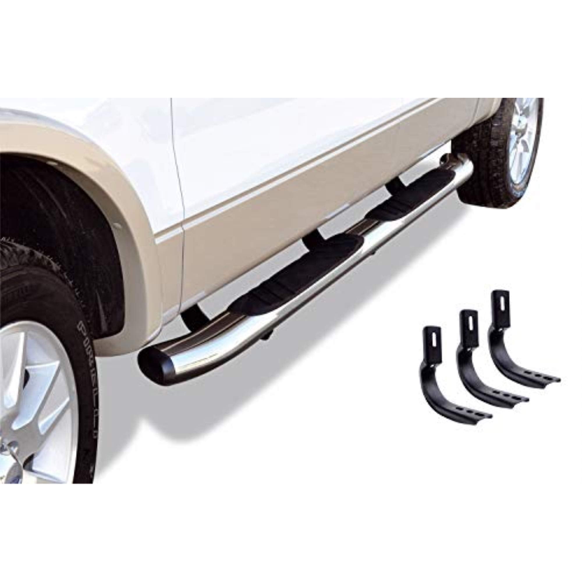 Go Rhino 5' Oe Xtreme Composite Sidesteps & Brackets | Composite, Chrome | 685451687Cc | Fits 2020-2024 Jeep Gladiator Jt, 4-Door