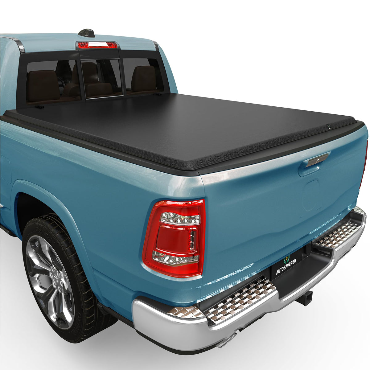 Autosaver88 Soft Roll Up Truck Bed Tonneau Cover Compatible With Dodge Ram 1500 (Classic Only) 2002-2024, Fit For Dodge Ram 2500
