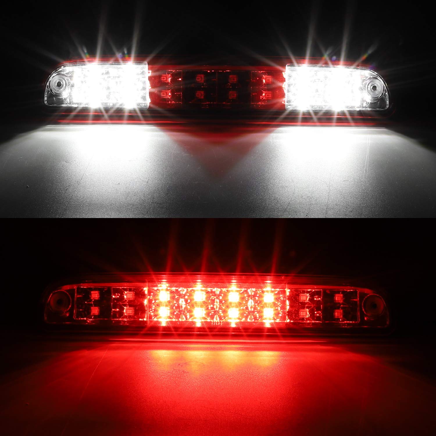 Partsam High Mount Stop Light Third 3Rd Brake Light Replacement For F250 F350 F450 F550 Super Duty 1999 To 2016 / Ranger/B Serie