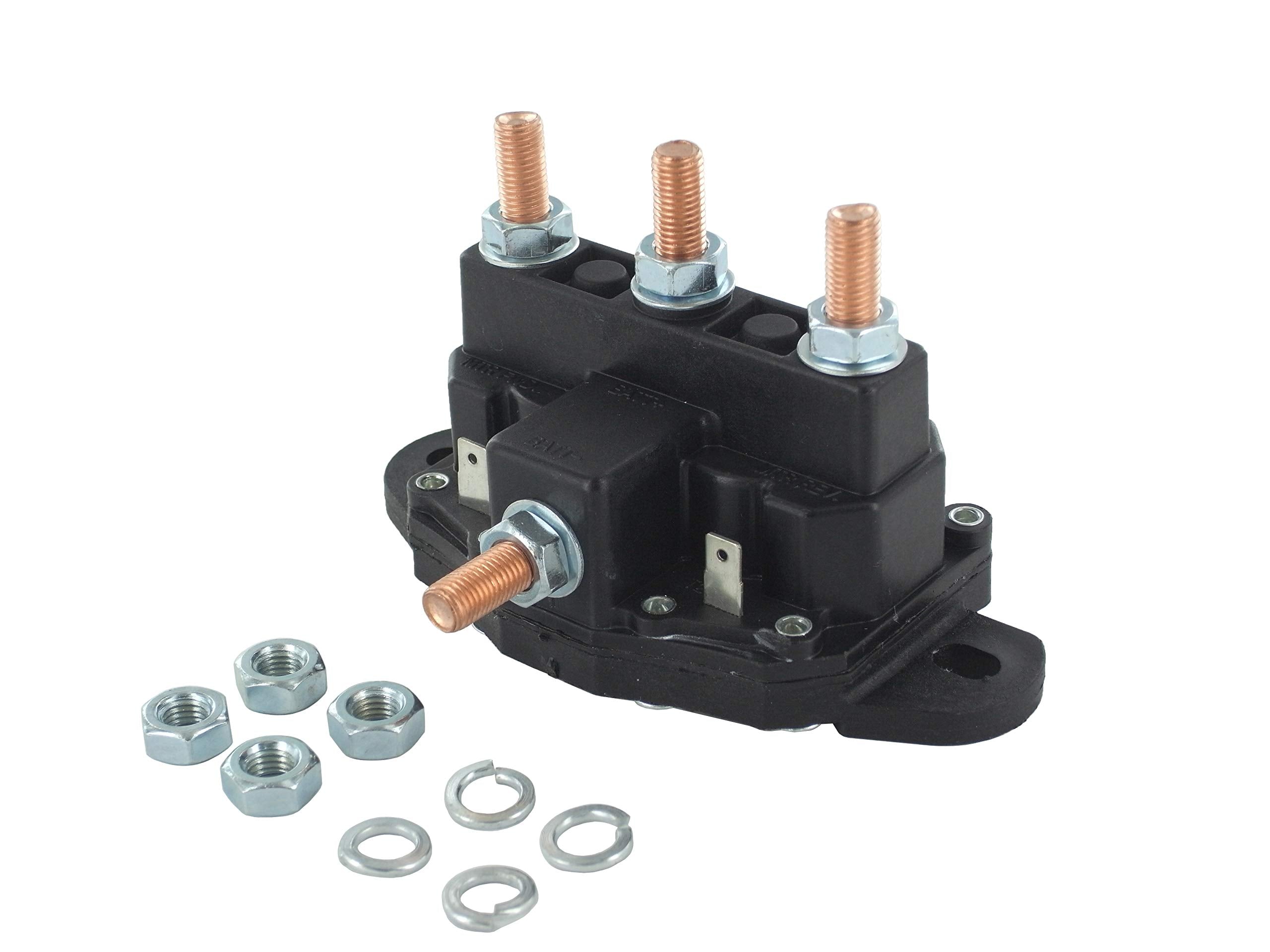 New Winch Motor Reversing Solenoid Contactor Relay 6 Terminal Replacement For Trombetta Style Large