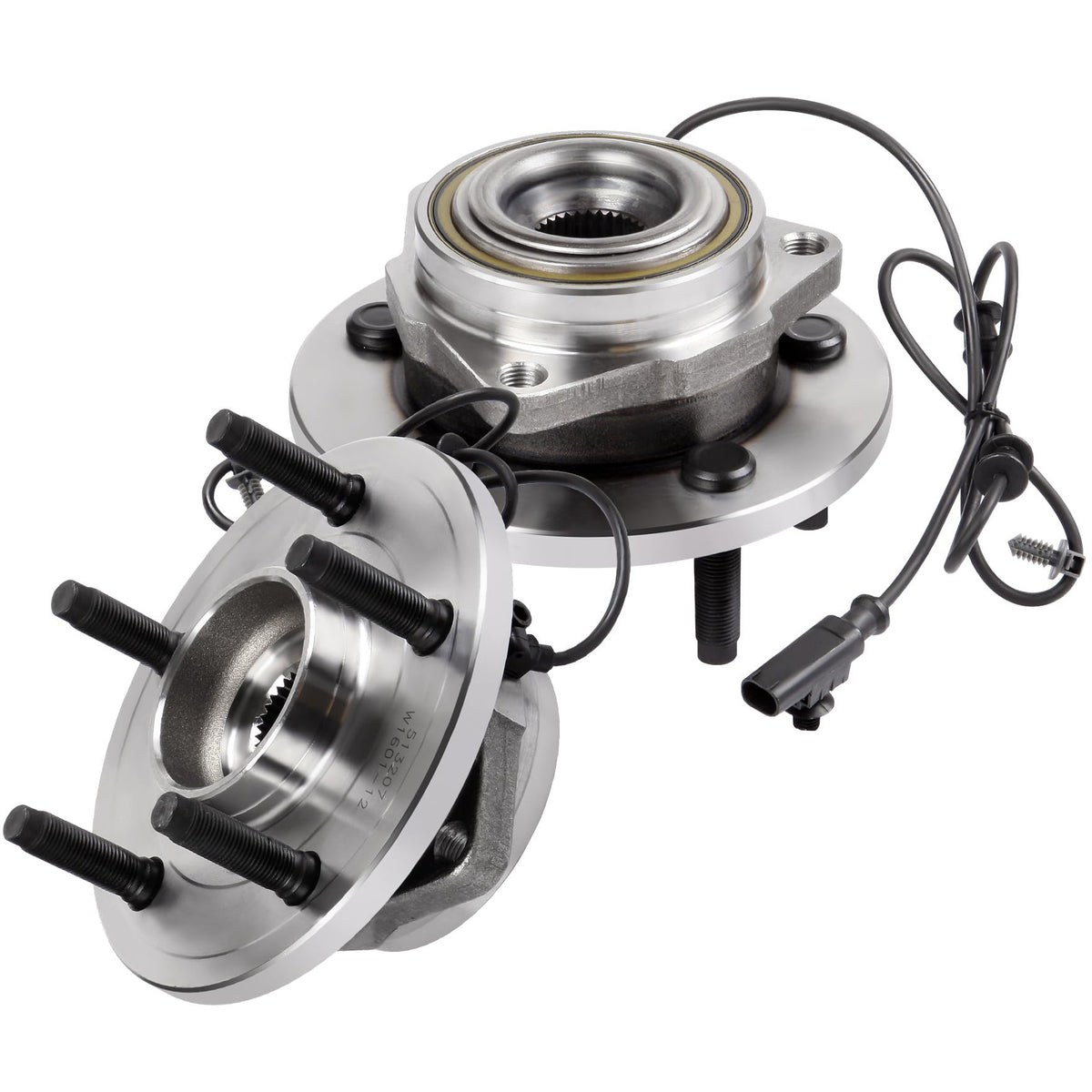 ECCPP Replacement for Both (2) 513207 New Complete Front Wheel Hub Bearing Assembly fit 2004 2005 Dodge Durango 5 Lugs w/ABS