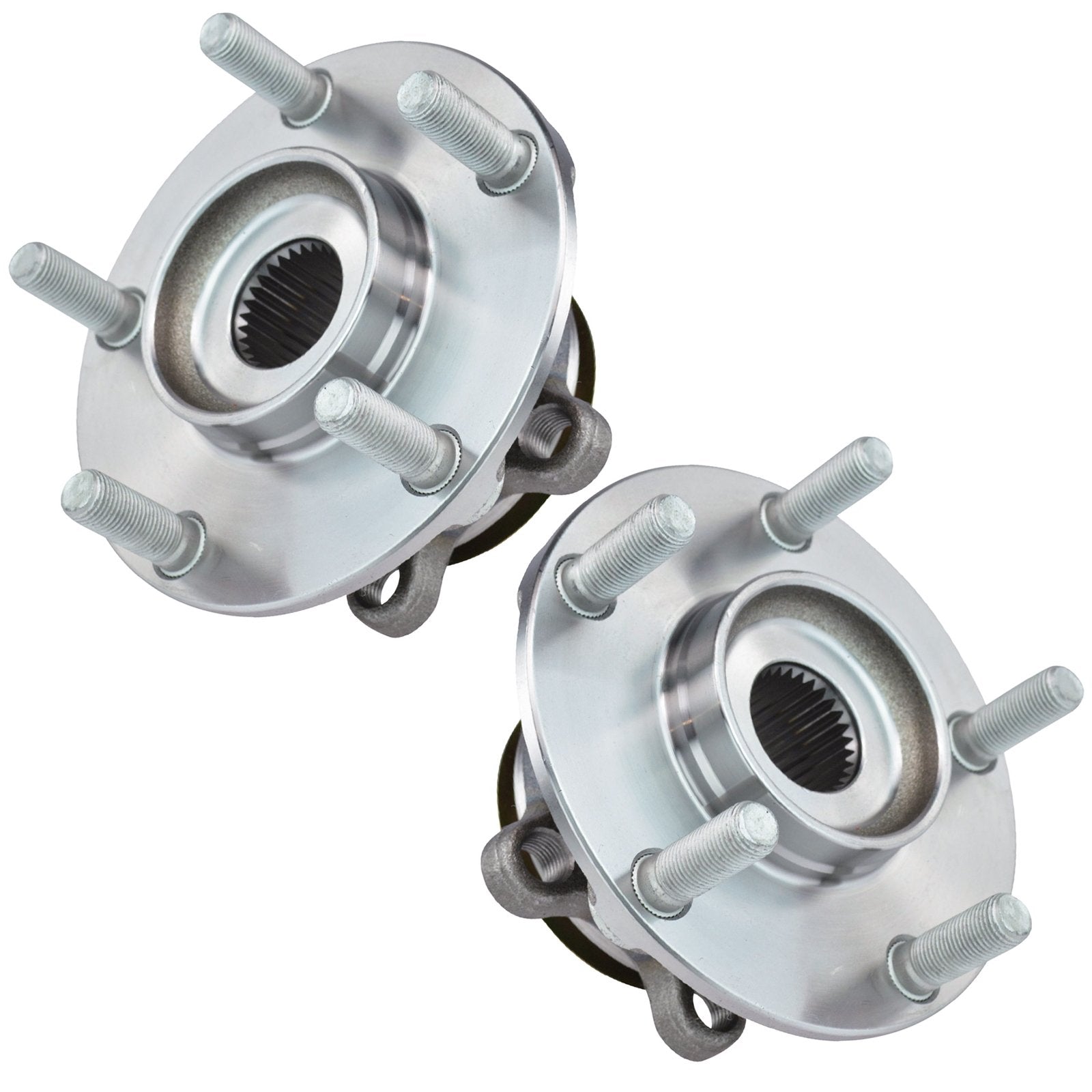 Trq Front Wheel Hub Bearings Assembly Set Compatible With 2008-2013 Nissan Rogue 2014-2015 Rogue Select 2007-2012 Sentra