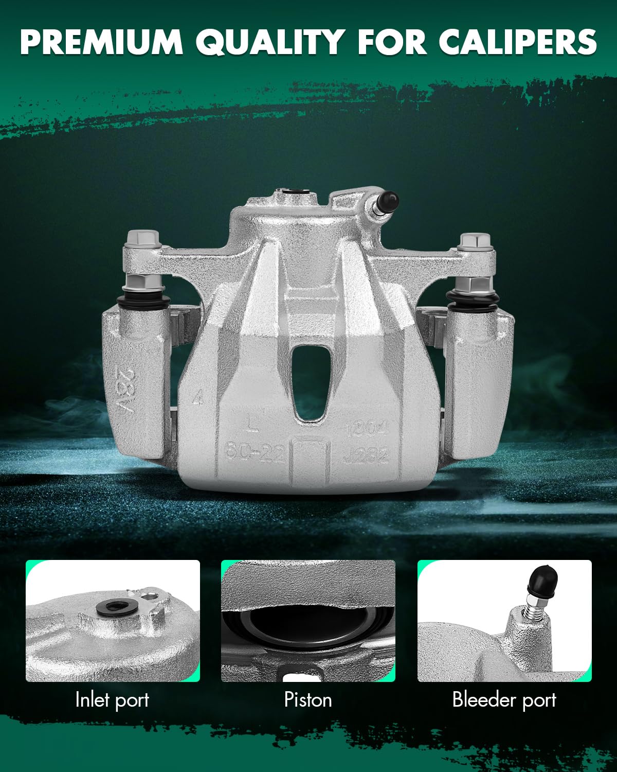 Scitoo Front Left Brake Caliper With Bracket 19B3434 Compatible For Pontiac Vibe 2009-2010 For Scion Xd 2008-2014 For Toyota Cor