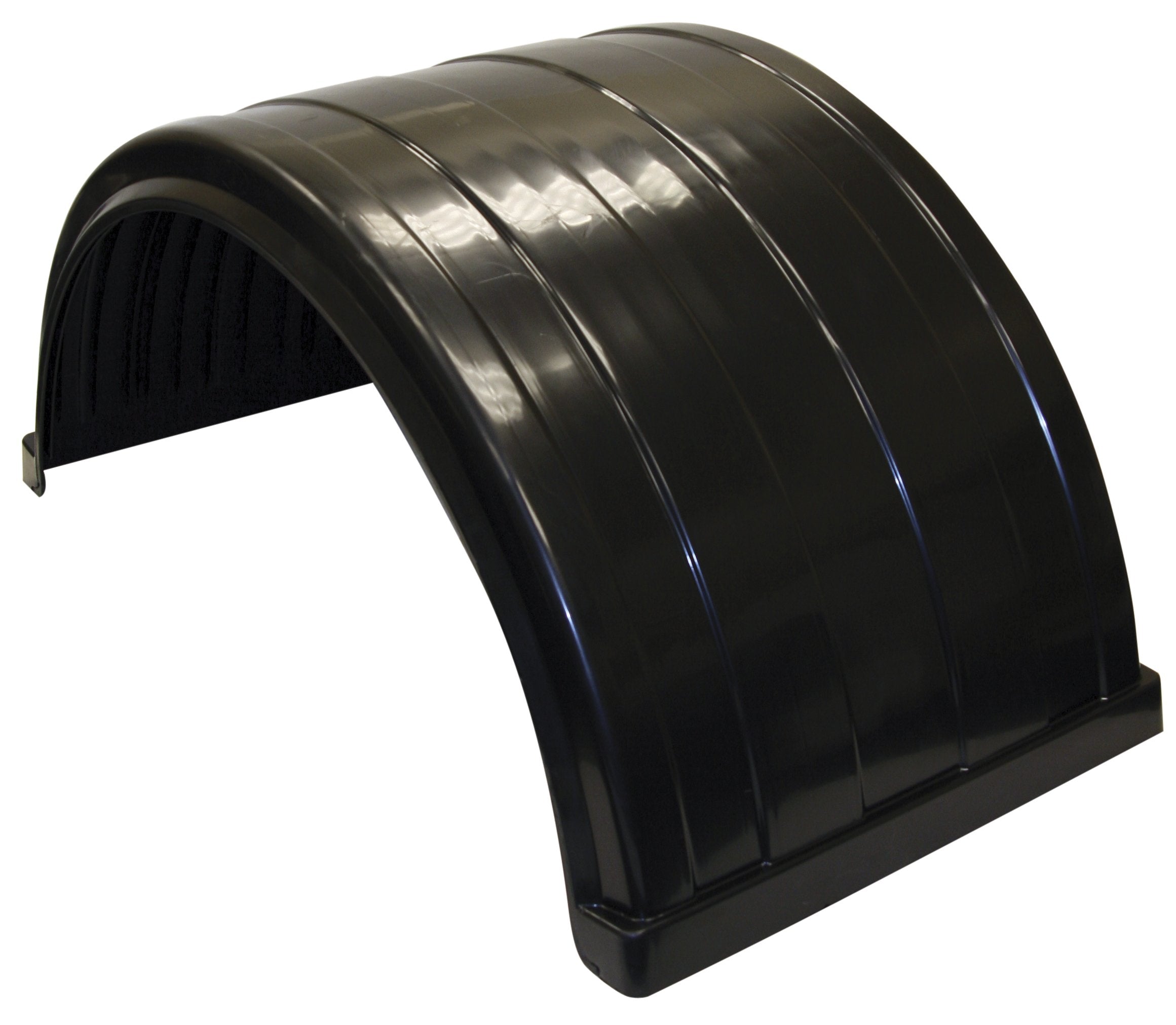Buyers Products 8590245 Black Poly Fender For Trucks With 22.5 To 24.5 Inch Dual Rear Wheels, Lightweight, Dent Resistant