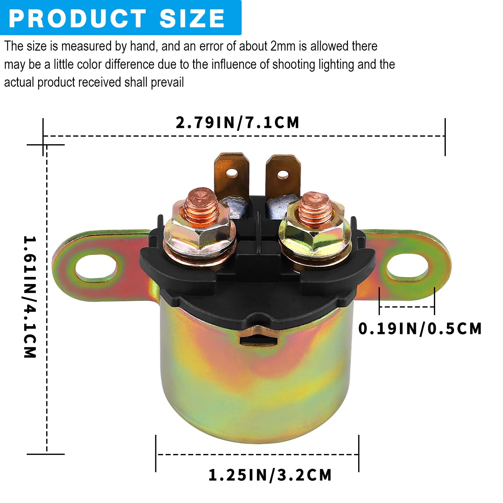 Starter Solenoid Relay Compatible With Can-Am Outlander Renegade 570 1000 1000R 450 500 650 800 800R 850 Max Traxter 2000-2020, Ski-Doo 1000 500 600 700 800 2003-2014
