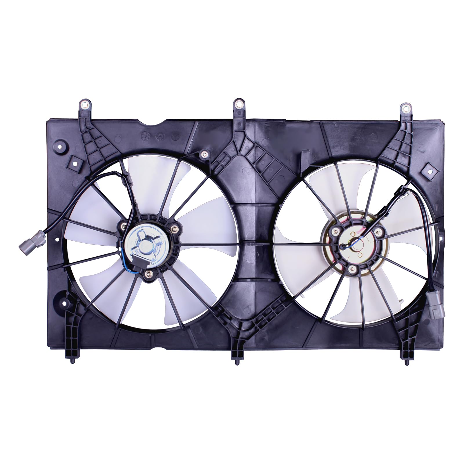 TYG Upgraded Cooling Fan Assembly for 2003-2007 Honda Accord Valeo Brand | Racing-Level OE Replacement Engine Radiator for 19015