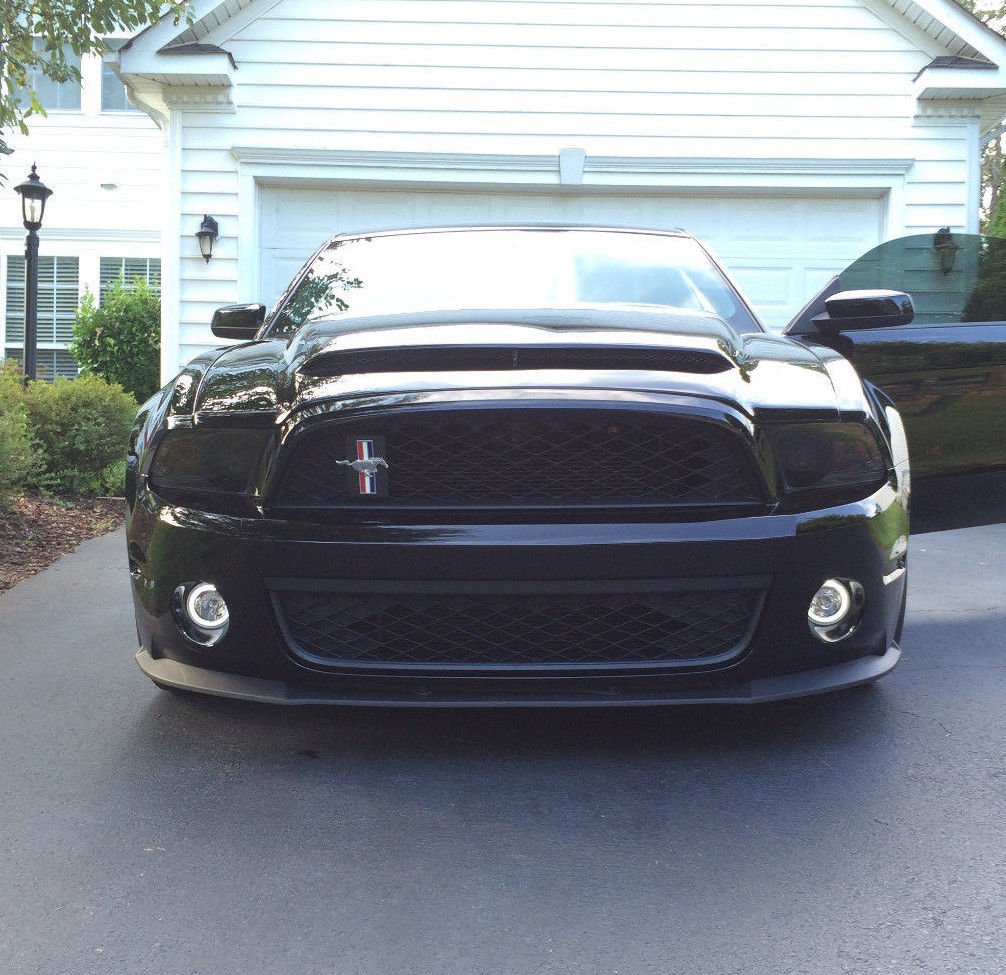 White Led Halo Fog Lamp Angel Eye Driving Light Kit Compatible With 2005-2014 Ford Mustang Shelby Gt500