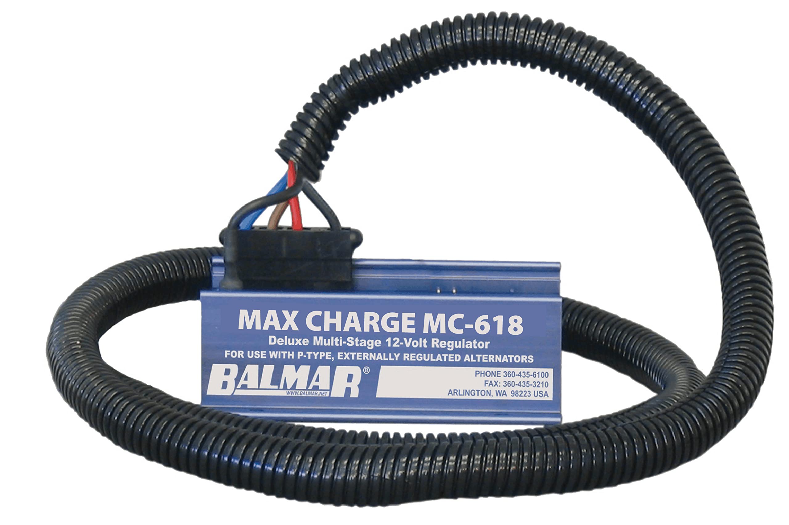 Balmar Max Charge Mc-618 Multi-Stage Regulator W/ 54 Harness - 12V