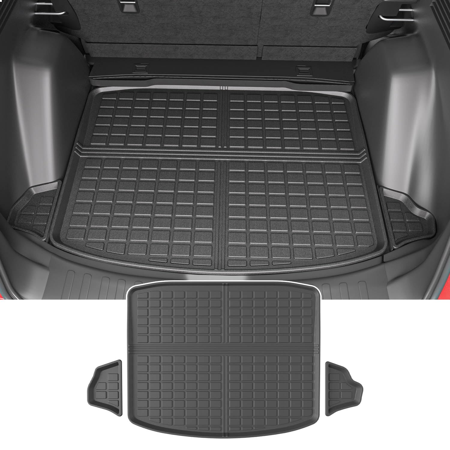Powoq Fuel Trunk Mat Compatible With 2017-2022 Honda Crv Cargo Mat All Weather Cargo Liner Replacement For 2017-2019 2020 2021 2