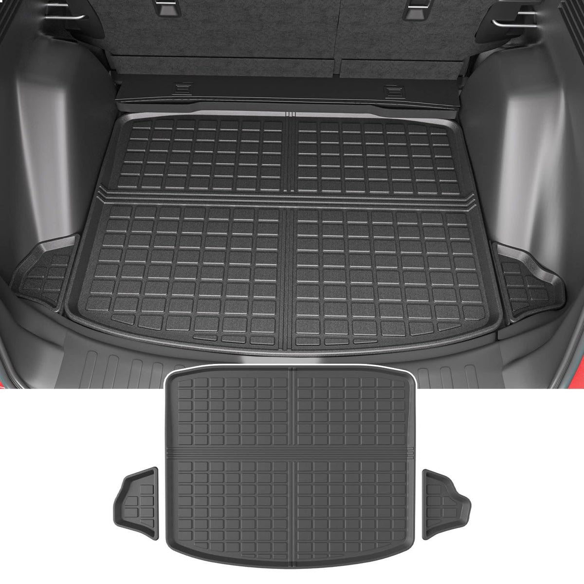 Powoq Fuel Trunk Mat Compatible With 2017-2022 Honda Crv Cargo Mat All Weather Cargo Liner Replacement For 2017-2019 2020 2021 2