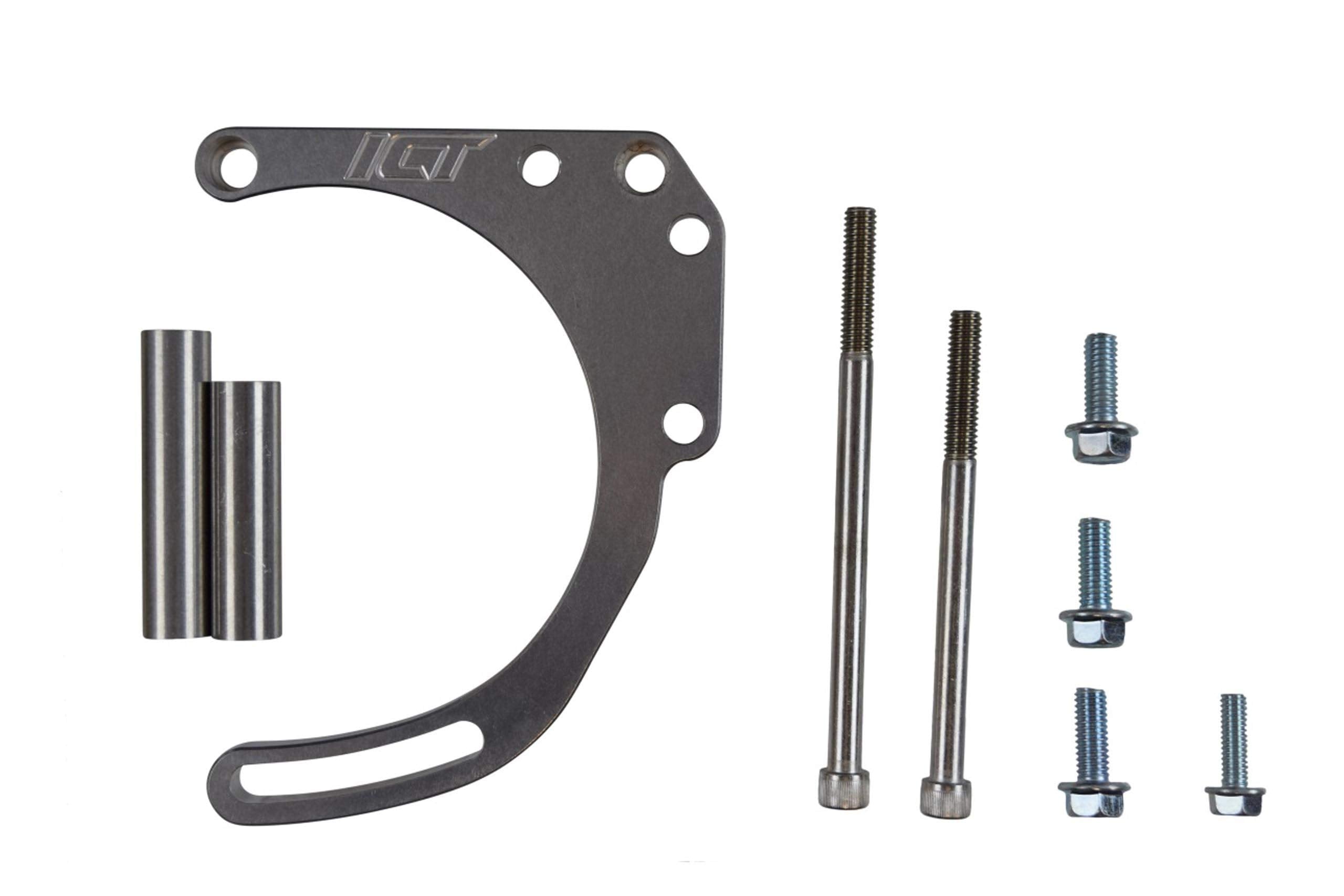 Ict Billet Sbc Adjustable Alternator Bracket Low Mount Kit Compatible With Small Block Chevy 305 327 350 5.0L 5.7L V8 Long Water