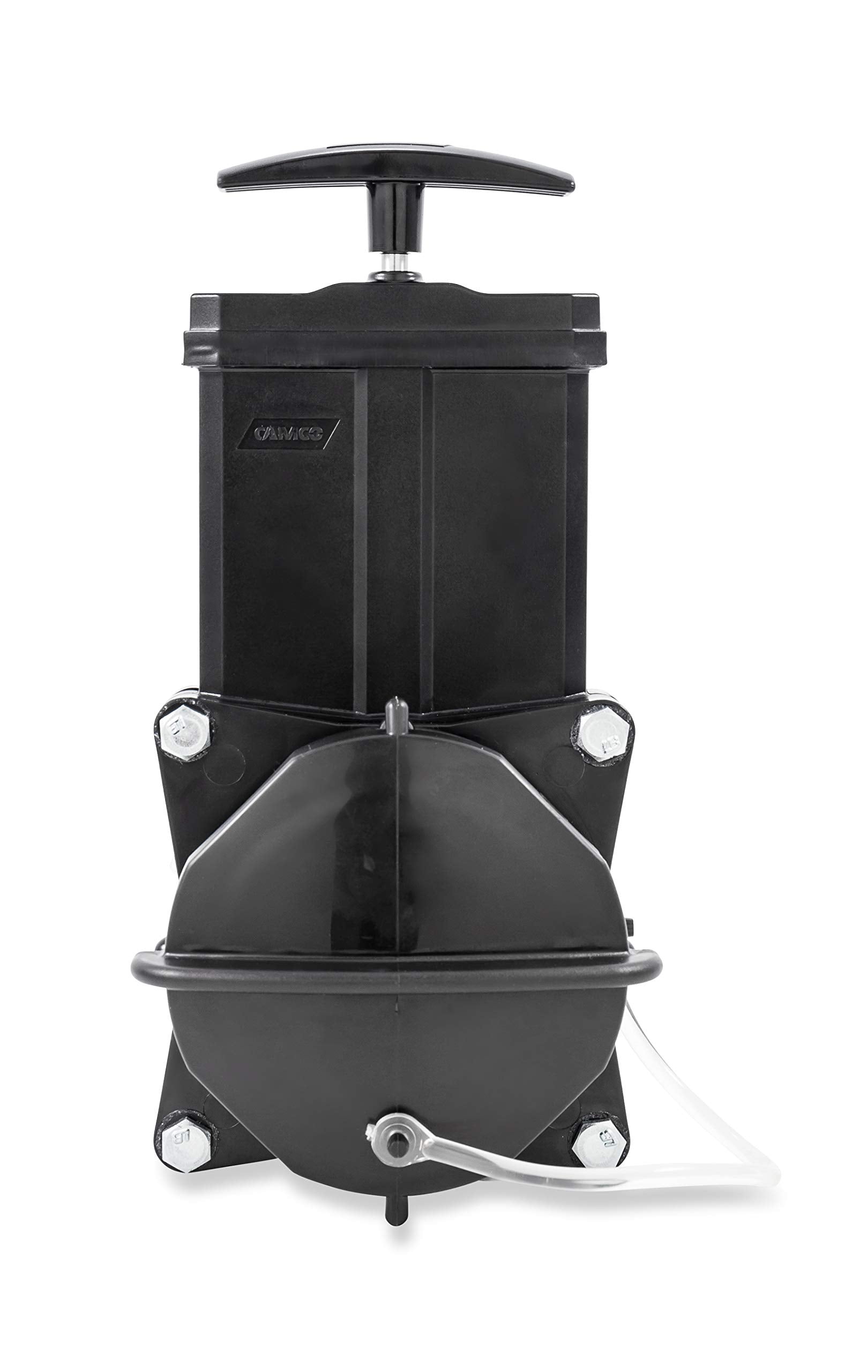 Camco Camper/Rv Gate Valve With Built-In Clear Adapter | Features 3.5-Inch Long Clear Adapter, 4 Bayonet Prongs, And Fits 3-Inch