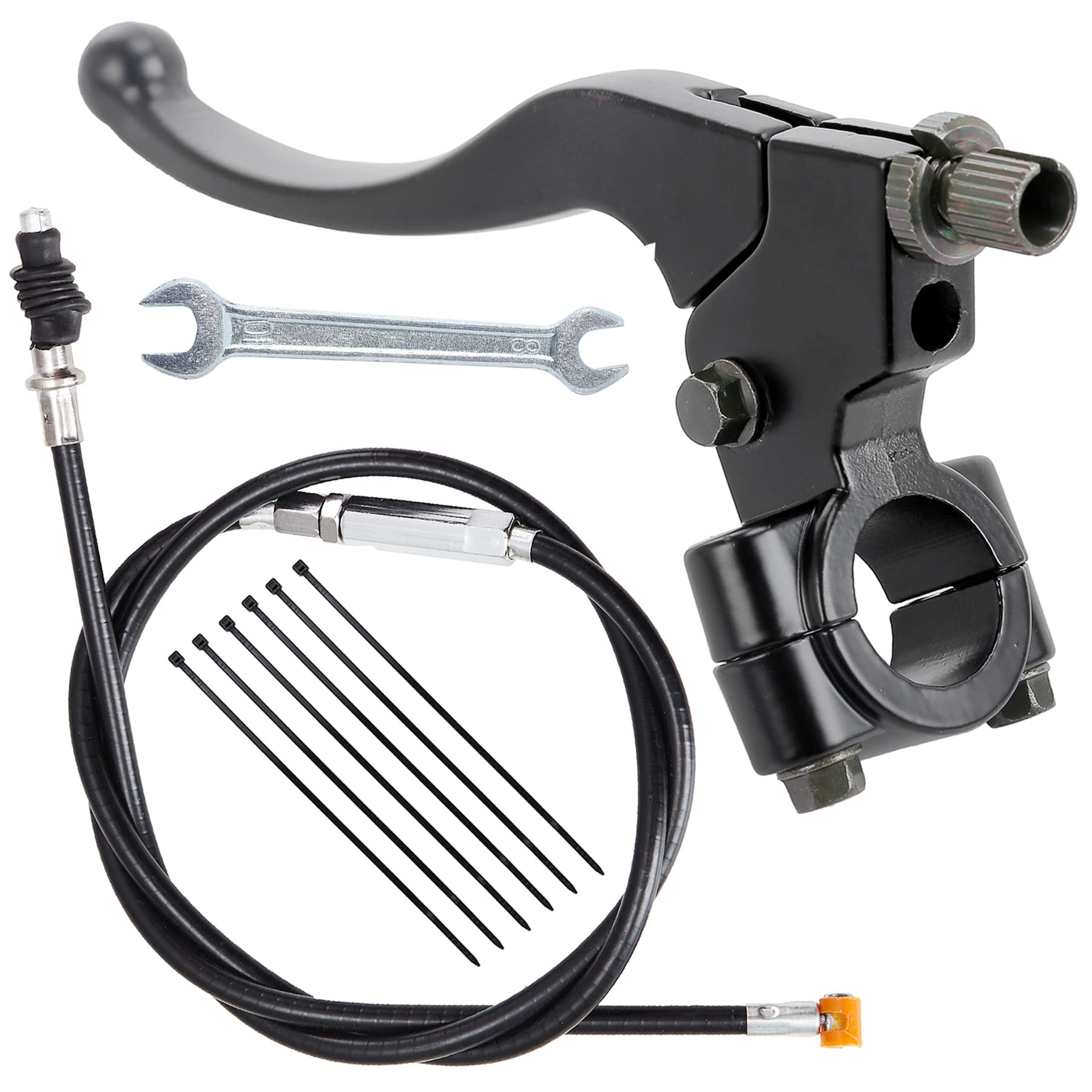 Stylemafia 7/8'' Handlebar Left Clutch Lever and 39'' Clutch Cable with Adjuster Compatible with 50cc 70cc 90cc 110 cc 125cc Tao