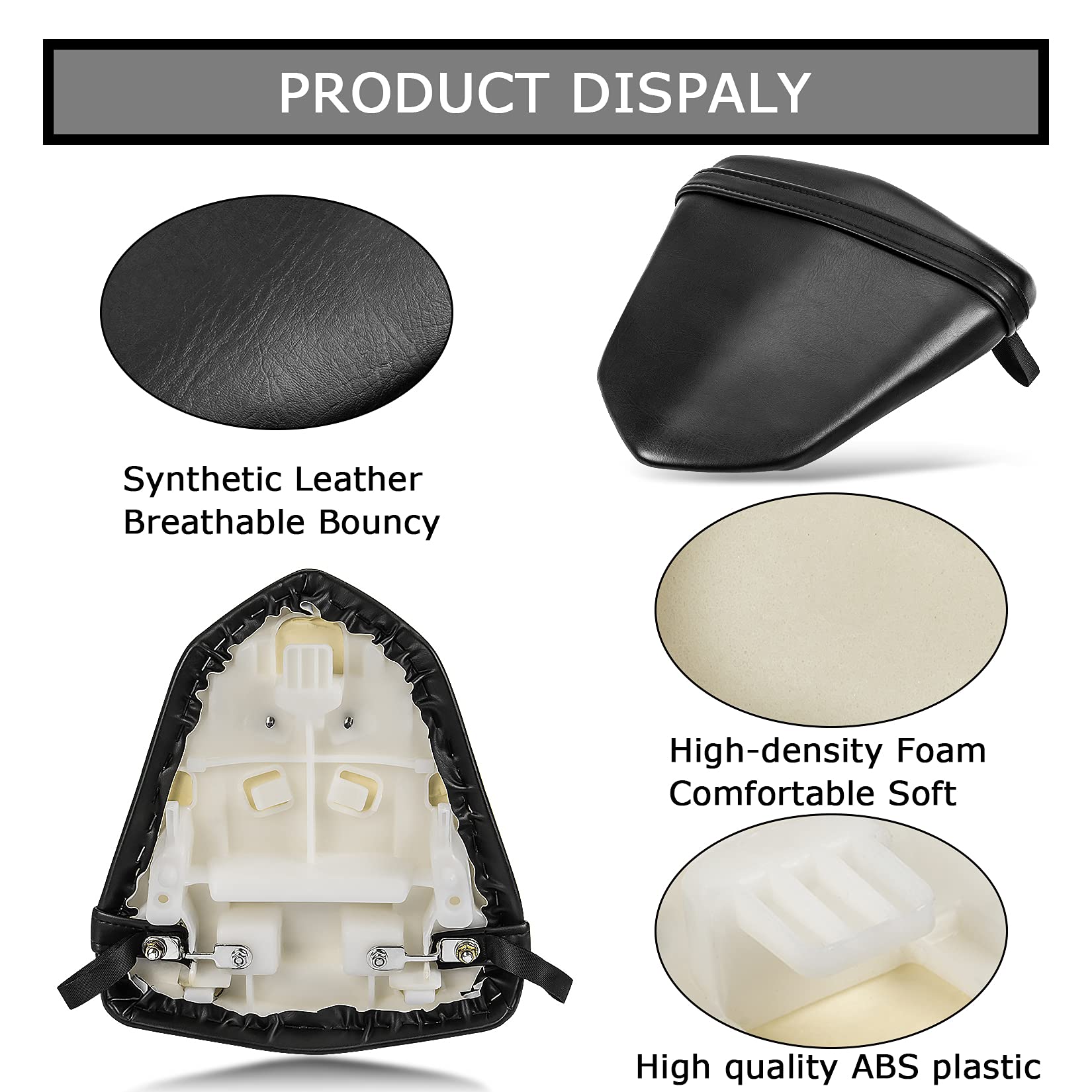 PLSER Rear Passenger Seat Pillion Cushion Seat for YZF R6 2006 2007