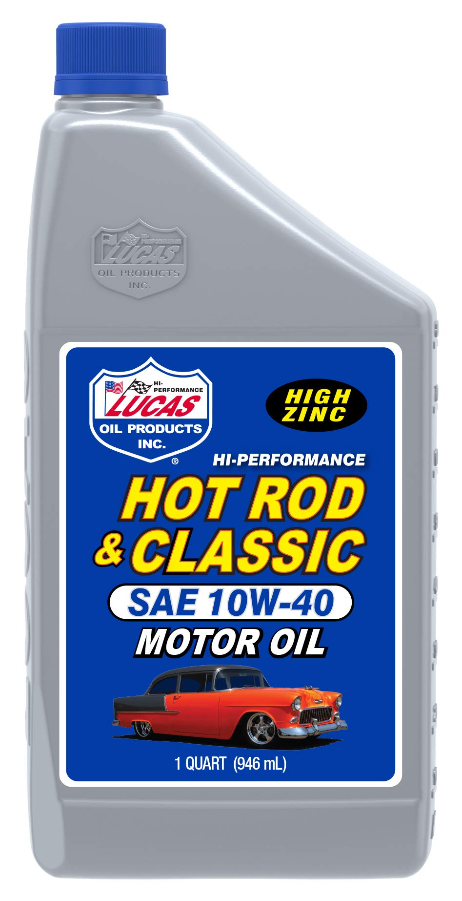 Lucas Oil 10688 Hot Rod and Classic Car SAE 10W-40 Motor Oil - 1 Quart