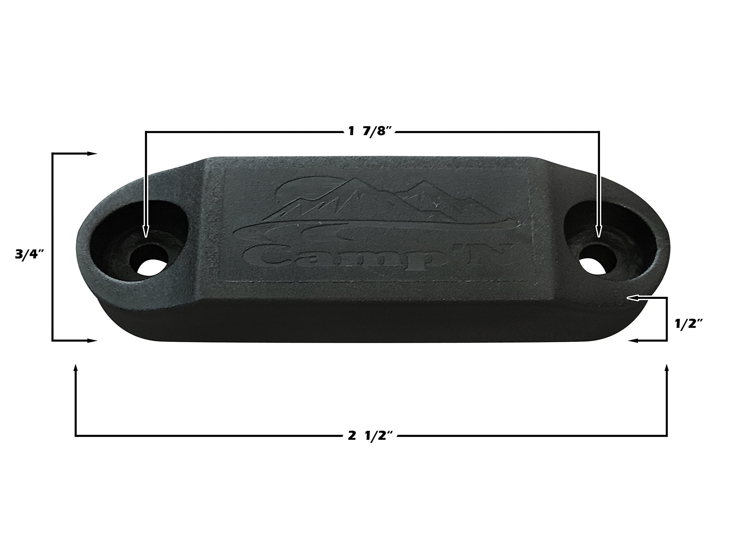 Camp'N Rv Magnetic Door Holder (Black 2-Pair) Rv Magnetic Door Catch & Rv Door Magnet For Secure Closure - Trailer Door Holder With Mounting Hardware & Double Sided Tape - Rv Door Holder