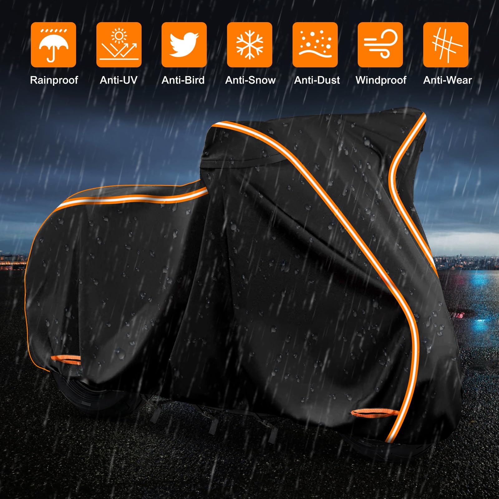 420D Motorcycle Cover For Nightster,Nightster Special,Nightster Classic,Sportster S,Sportster 883,Outdoor Bike Cover Windproof H