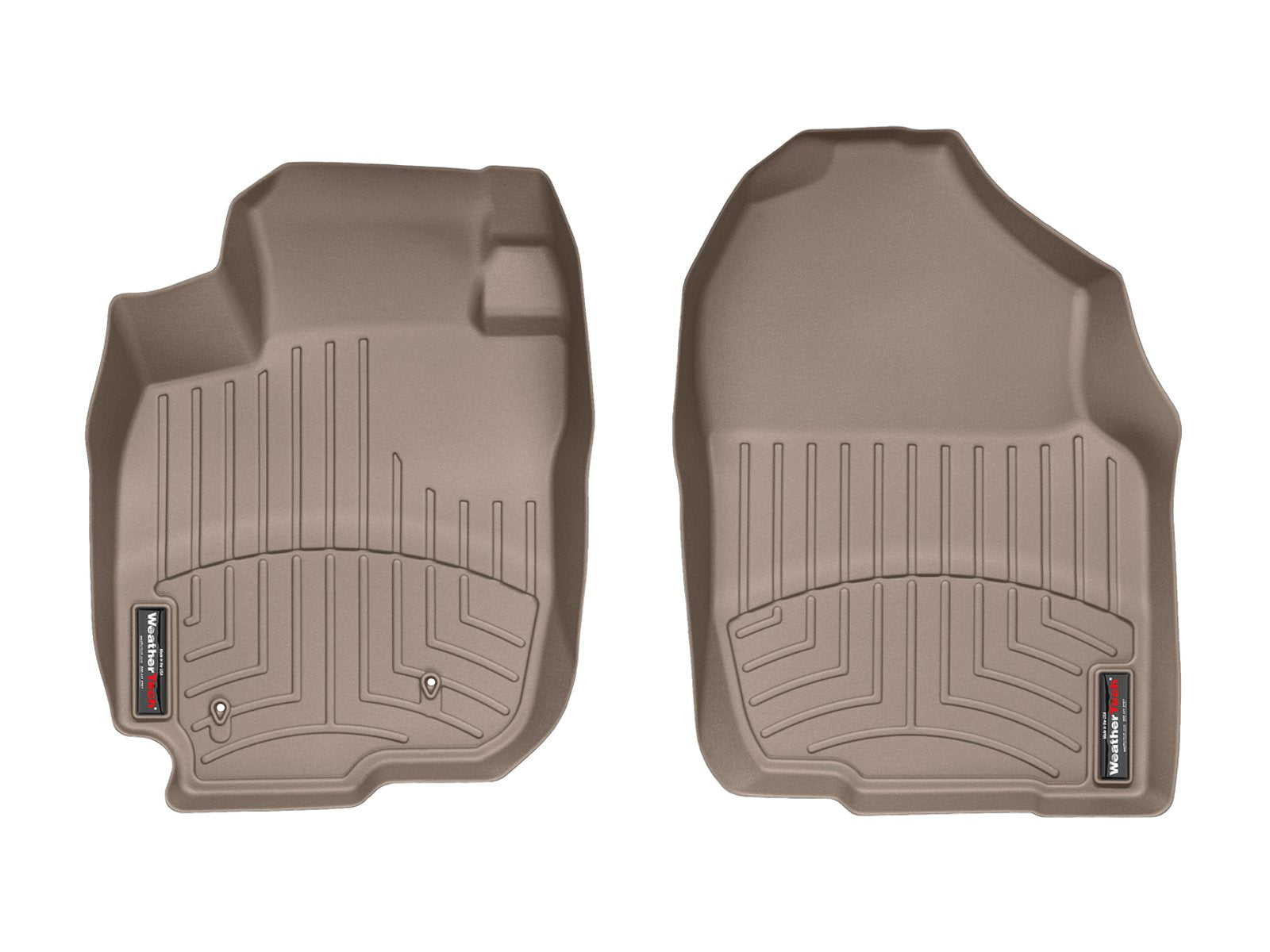 WeatherTech Custom Fit FloorLiners for Toyota RAV4-1st Row (450721), Tan