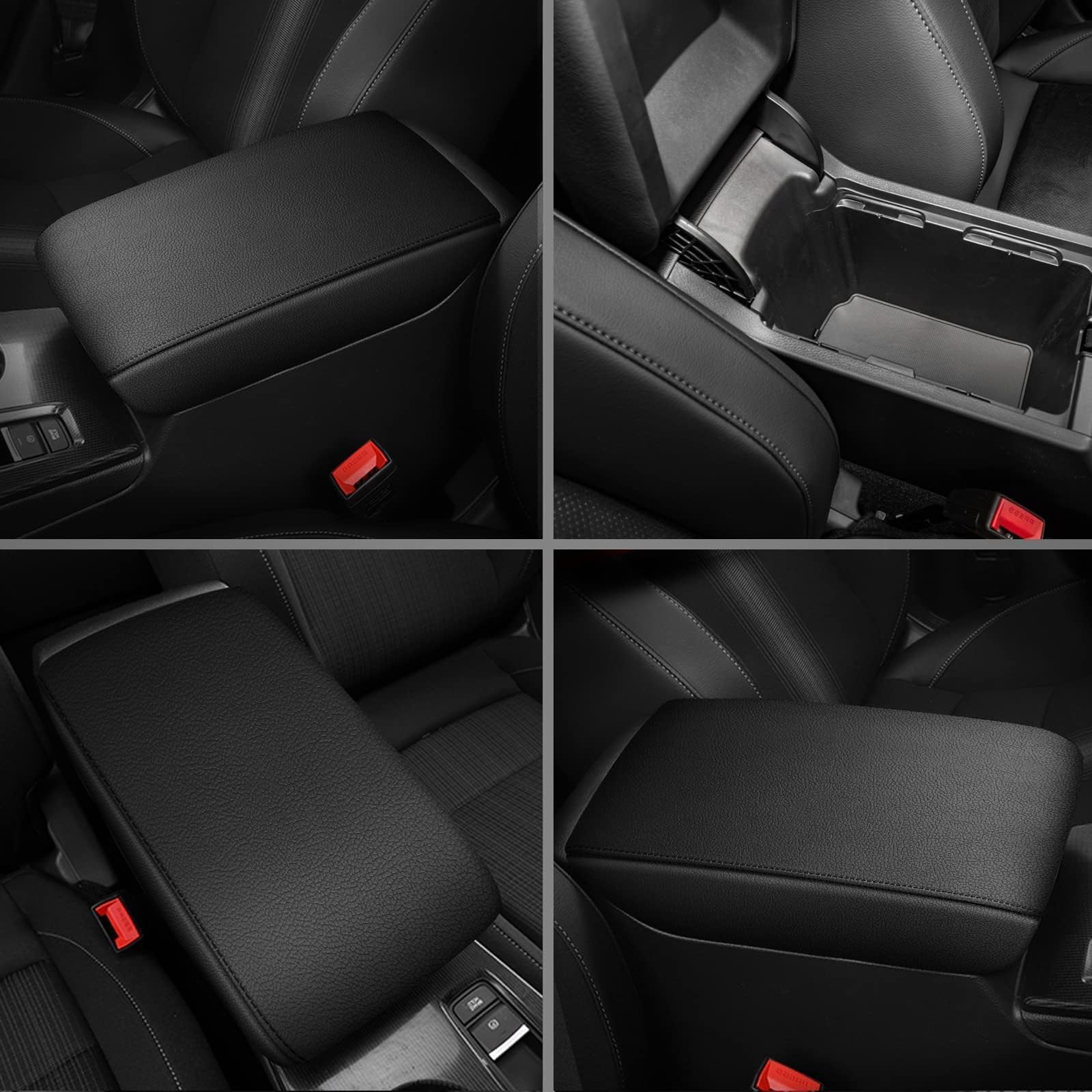 AOMSAZTO Armrest for Nissan Altima 2019 2020 2021 2022 2013 2024 2025 Black Leather Console Cover