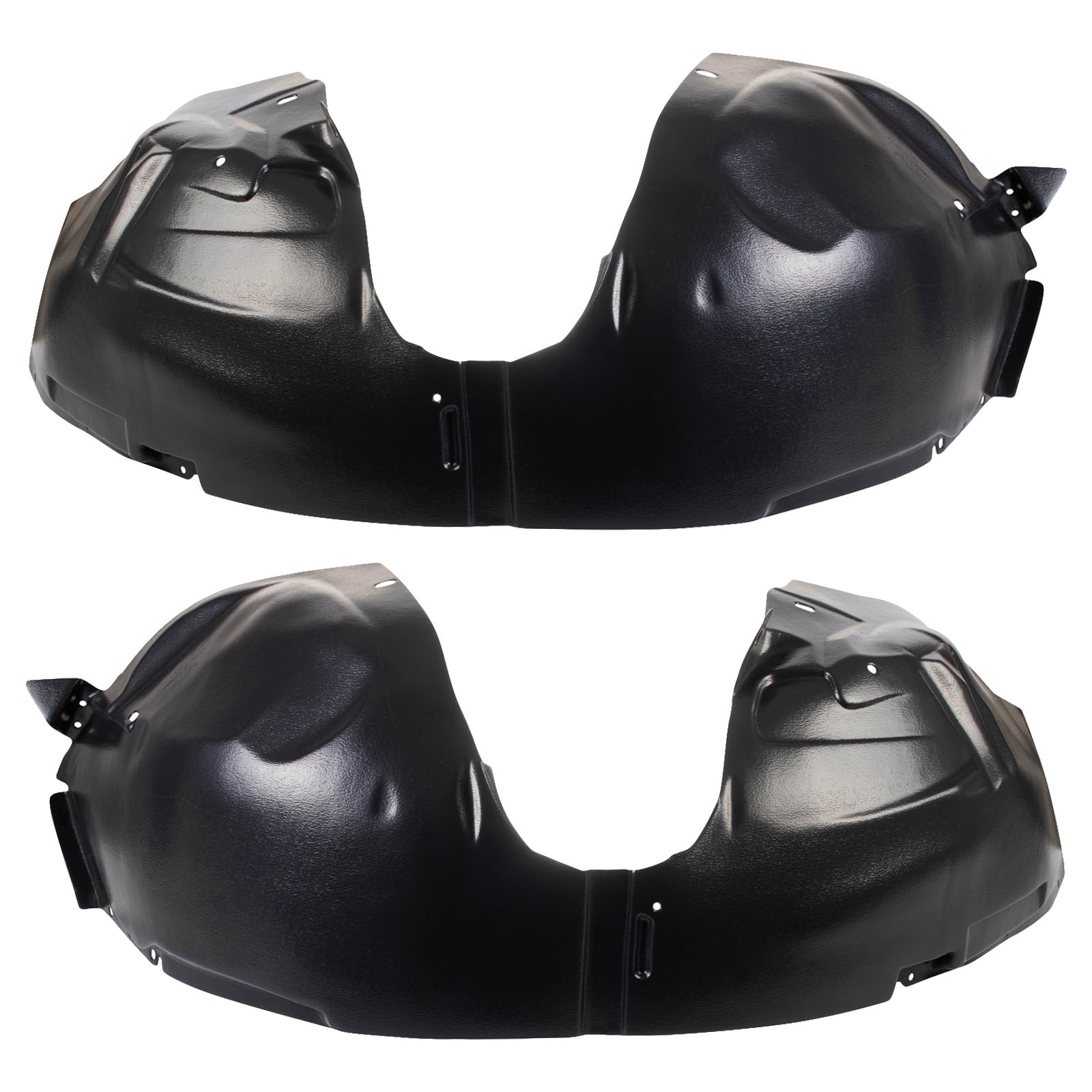 Trq Front Inner Fender Liner Set Compatible With 2009-2019 Ford Flex Fo1248139 Fo1249139