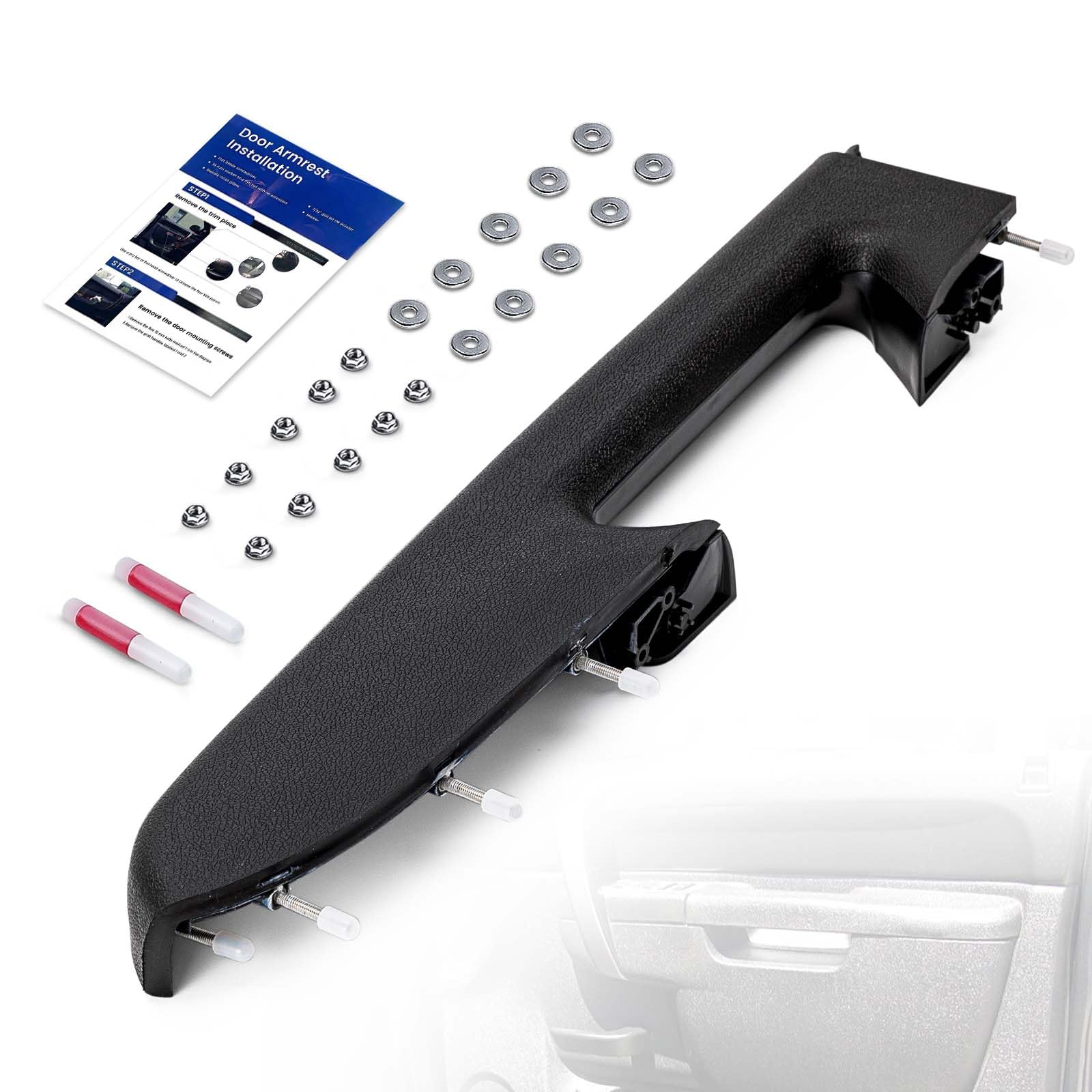 22818470 Front Right Passenger Side Armrest Repair Kit Fit for Chevy Silverado 1500 2500HD 3500HD 2010-2014 For GMC Sierra 1500 