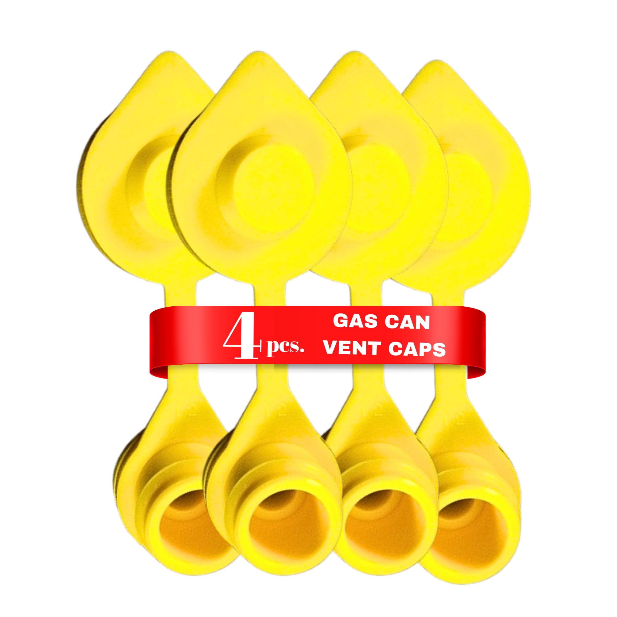 40pcs Yellow Gas Can Vent Caps - Can Vents for Plastic Cans & Metal Fuel Jugs, Vent Kit for Blitz Gas Can, Fuel Can Vent Caps fo