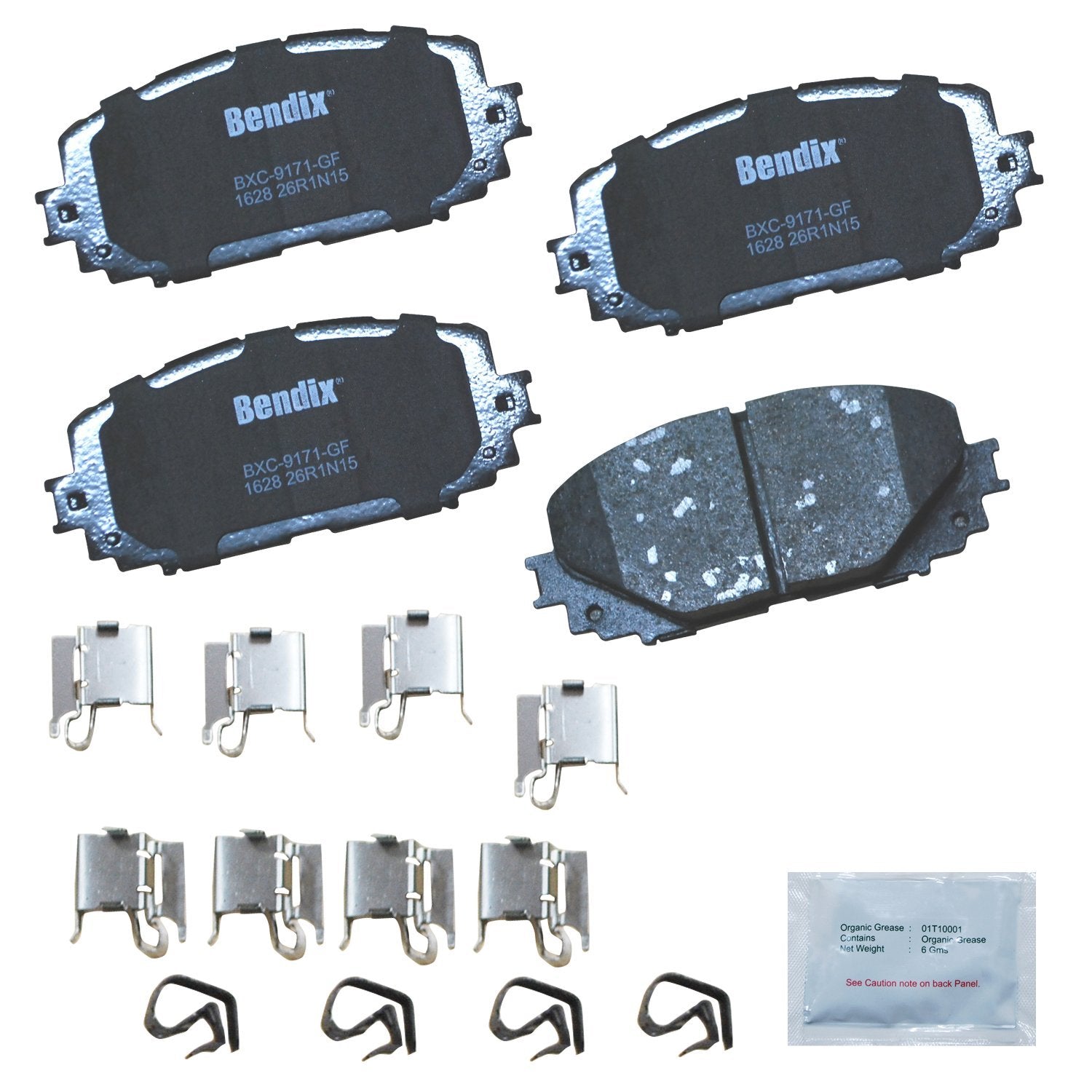 Bendix Priority1 Cfc1628 Ceramic Front Brake Pads For Toyota Yaris 2019-2012
