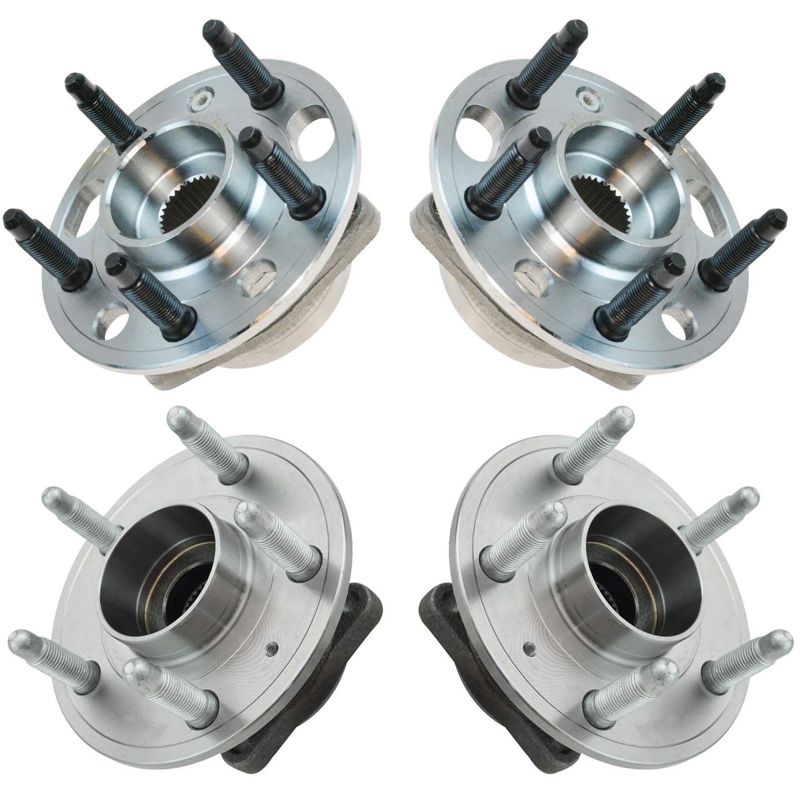 Trq Wheel Hub Bearings Assembly Set Compatible With 2010-2017 Chevrolet Equinox Gmc Terrain