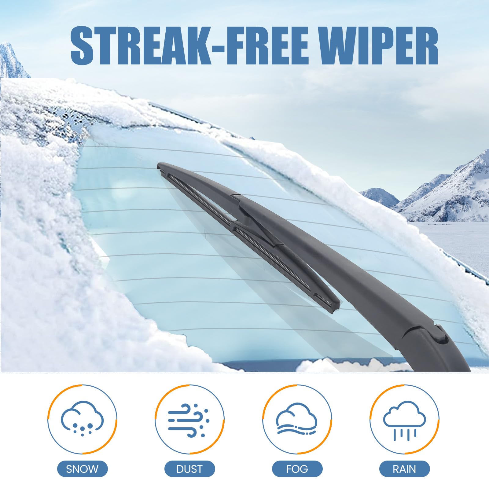 Gspscn 8'' Rear Wiper Blade, Original Equipment Replacement Back Windshield Wiper Blades For Toyota Prius C 2021-2012 /Lexus Ct2